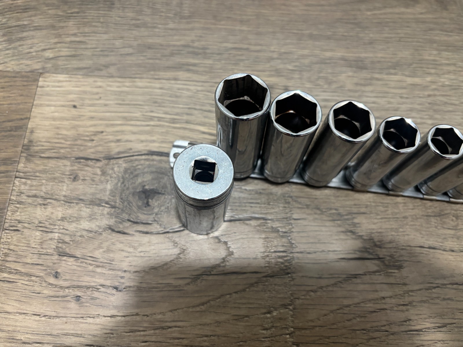 Snap On 11pc ¼” – 7/8” deep well ½” drive socket set. FREE S &H!