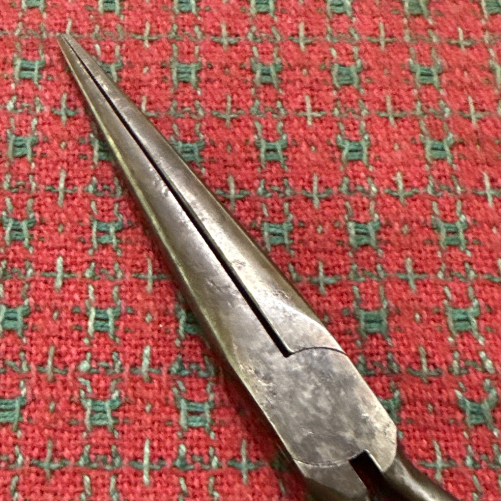 Vintage Snap On Vacuum Grip Long Needle Nose Pliers 97 Early Forged Logo 🇺🇸