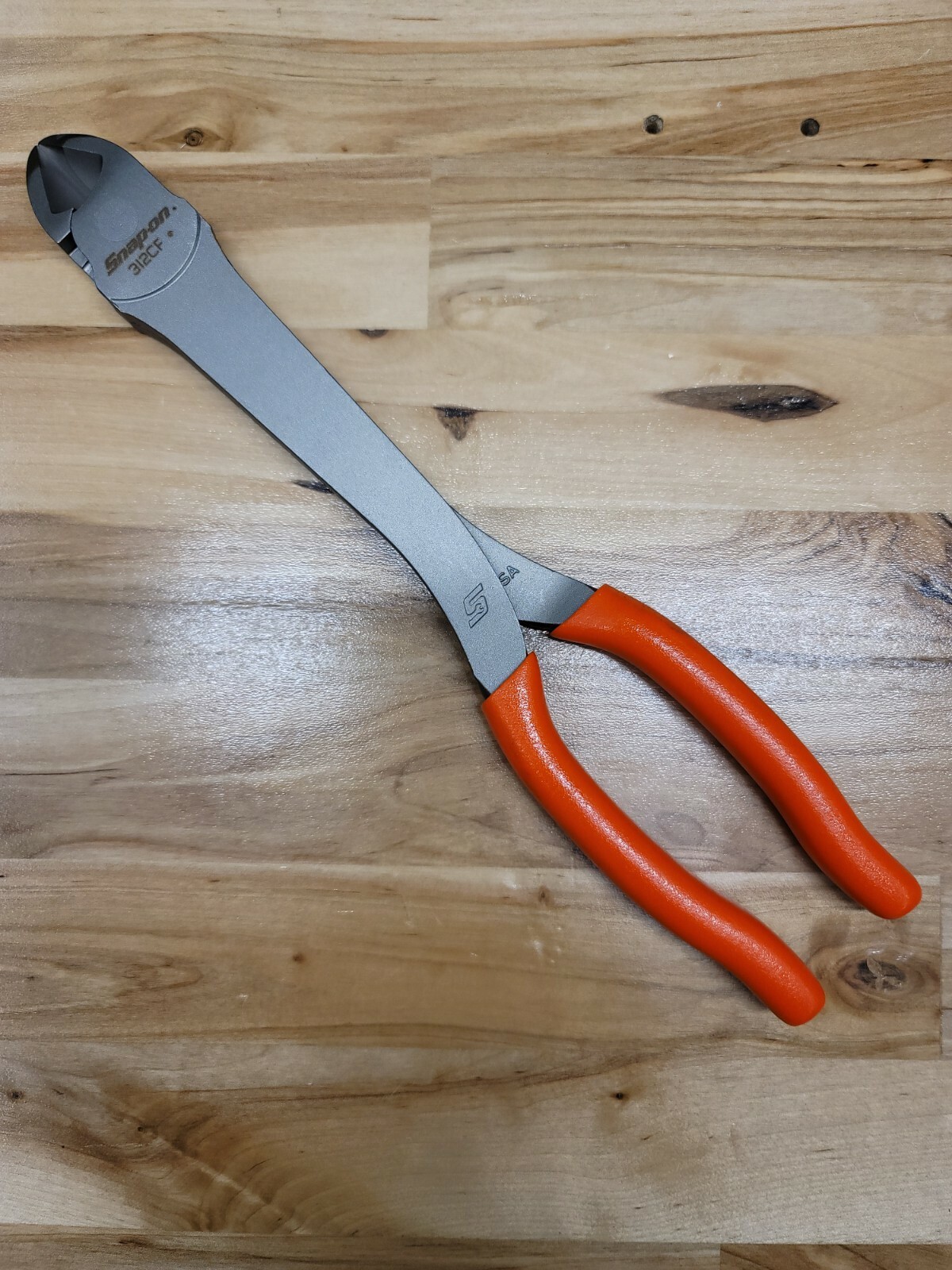 *NEW* Snap On 312CF ORANGE – 11″ Heavy Duty Diagonal Cutters – FREE SHIP