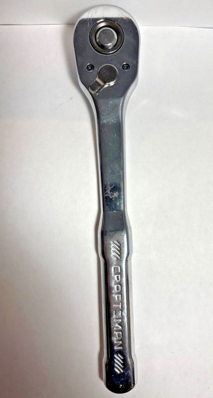 New CRAFTSMAN 1/2” Drive 72-tooth Low Profile Ratchet Fully Polished CMMT86723