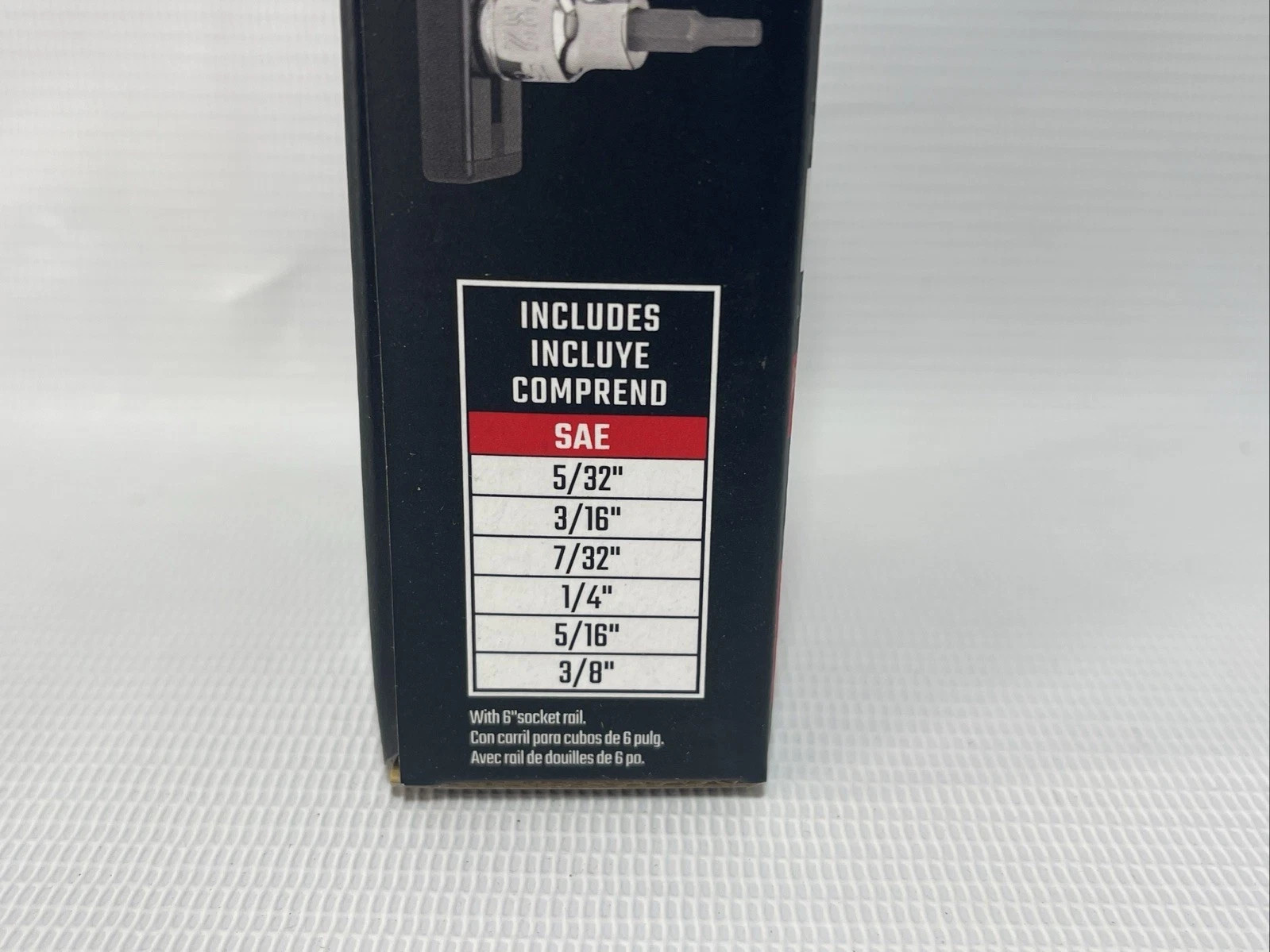 Craftsman V-Series 3/8″ SAE 6 Piece Hex Bit Socket Set CMMT17700V