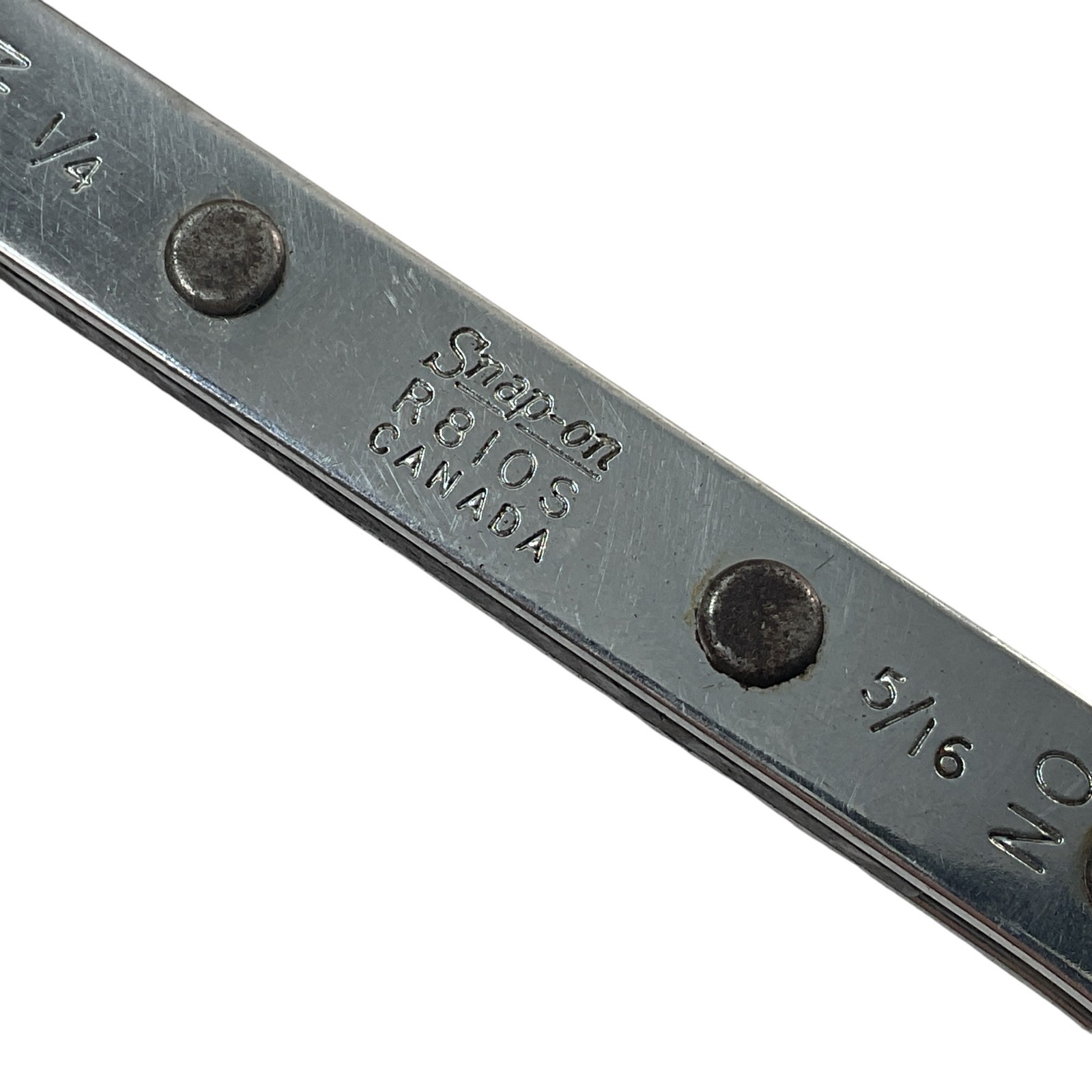 Snap-on Ratcheting Box Wrench 1/4″ 5/16″ 6 Point R810S Sold As Pictured Mechanic