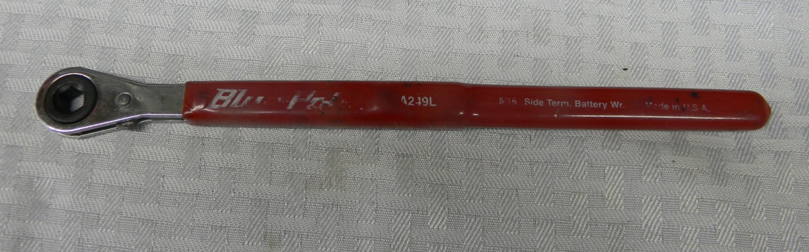 BLUE-POINT 5/16″ SIDE TERMINAL BATTERY RATCHETING WRENCH 9-3/4″ LONG #YA249L