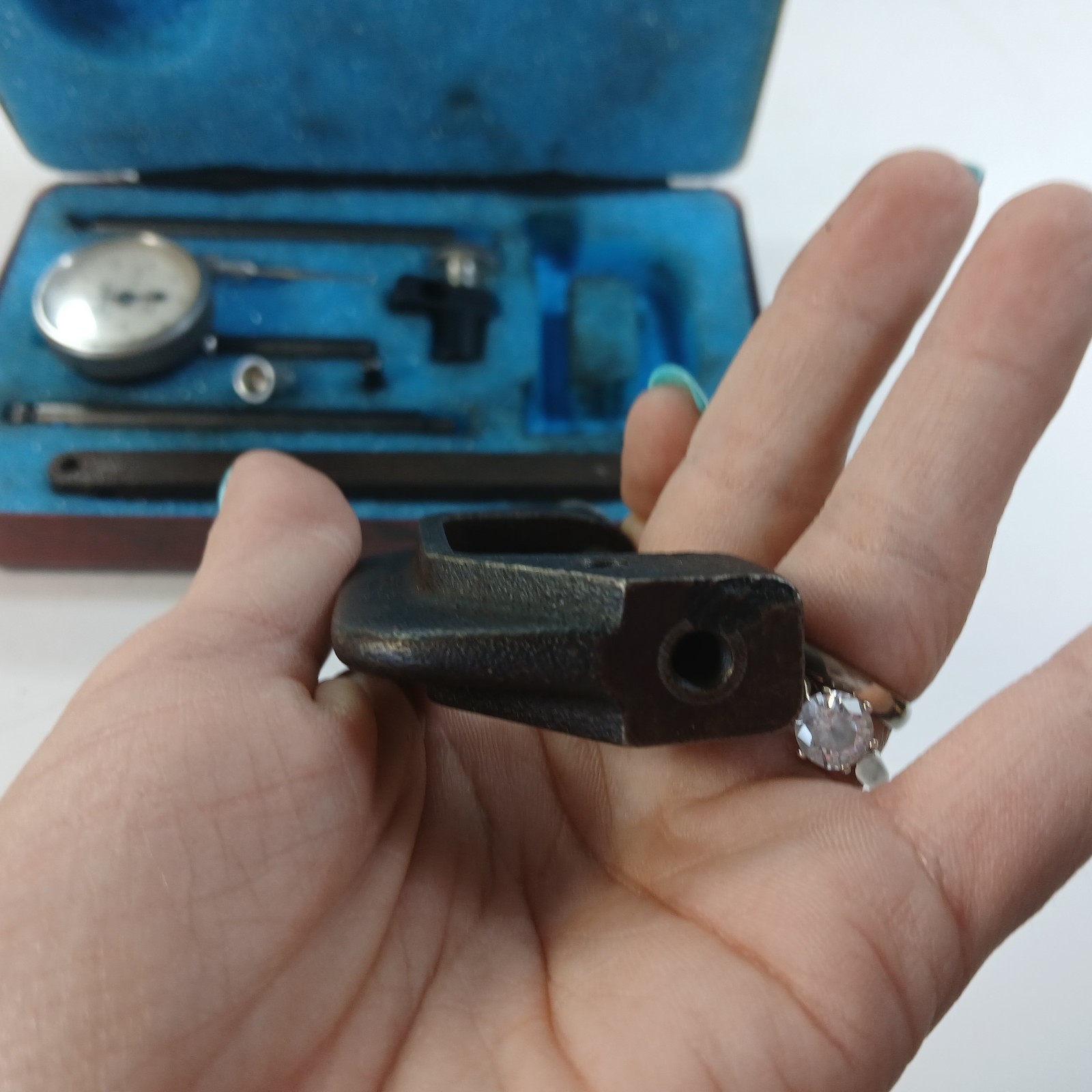 CENTRAL TOOLS No. 200 –  DIAL INDICATOR MEASURING SET W/CASE Vintage