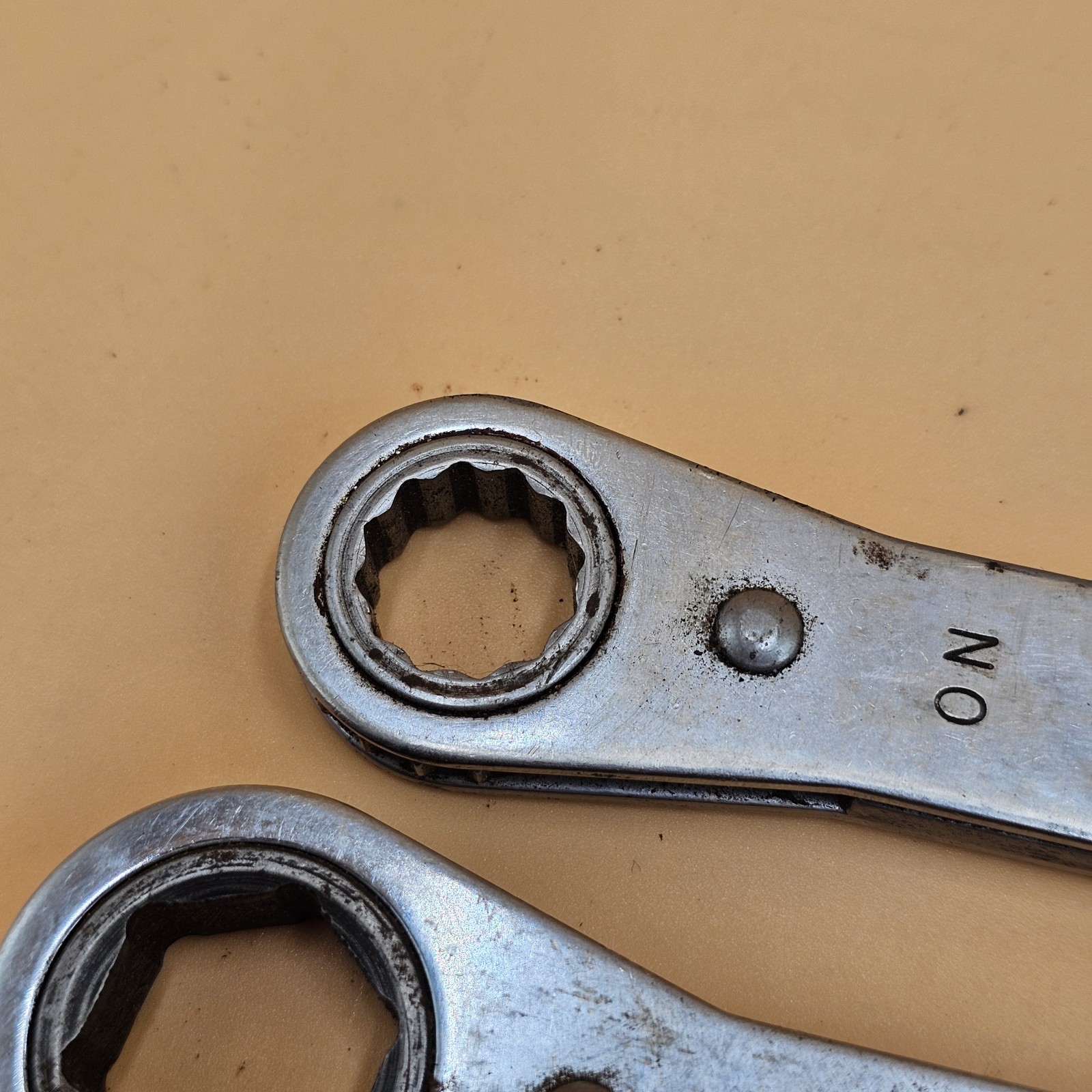Vintage Snap On Ratcheting Wrench Set Of 3 R1820, R2426S, R-2428