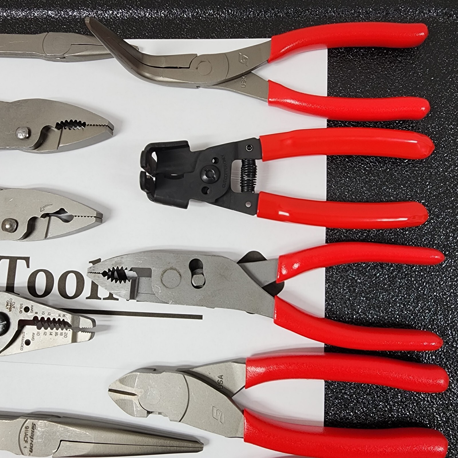 Snap-on Tools USA NEW 15pc RED Master Plier/Cutter/Stripper Set LN46ACF + MORE