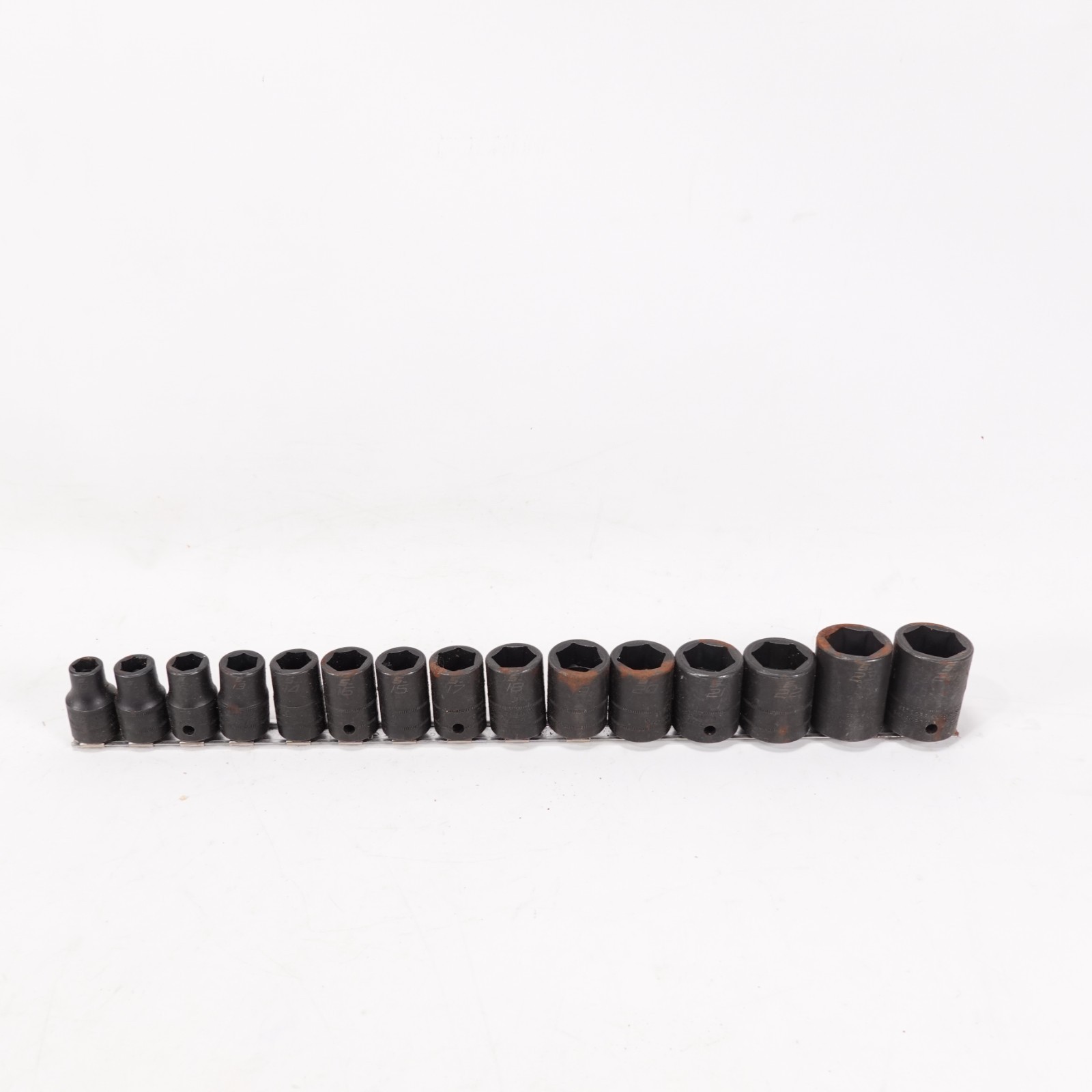 Snap On New 15pc Metric Impact Socket Set 6 Point 10-24MM #315IMMYLM