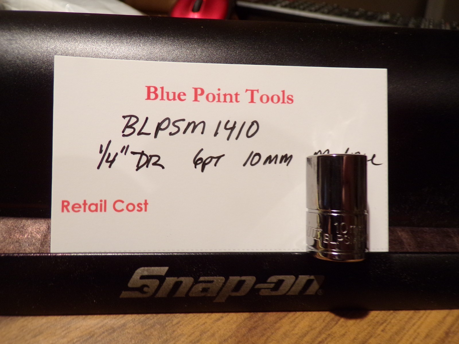 Blue Point (By Snap-on) 1/4″ dr Shallow 10mm Socket 6 point