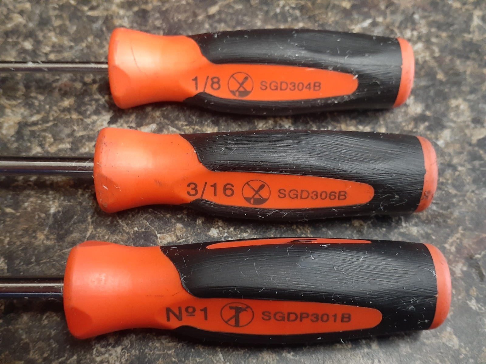 (RI4) Snap-On Tools 9 Piece Screwdriver / Torx Set SGDP301B / SGDT310B