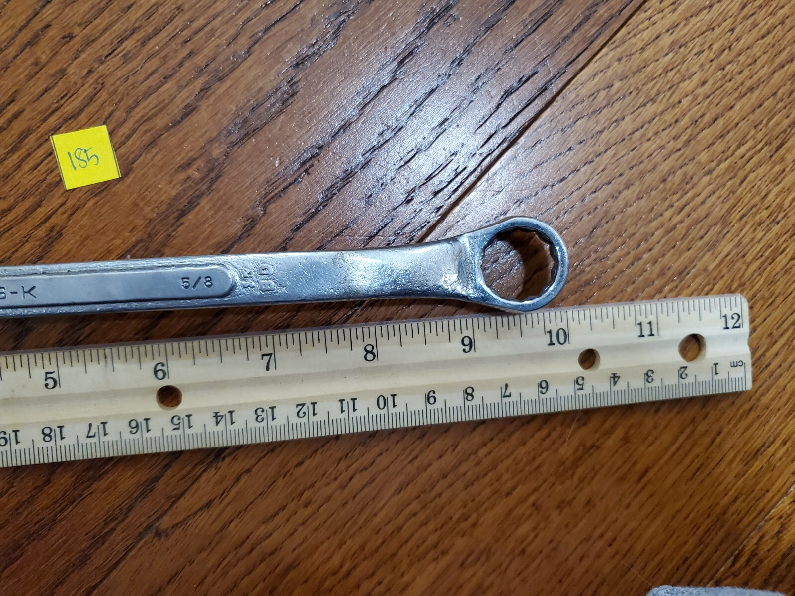 S-K Tools USA B-1820 9/16in X 5/8in Double Offset Box End Wrench Vintage