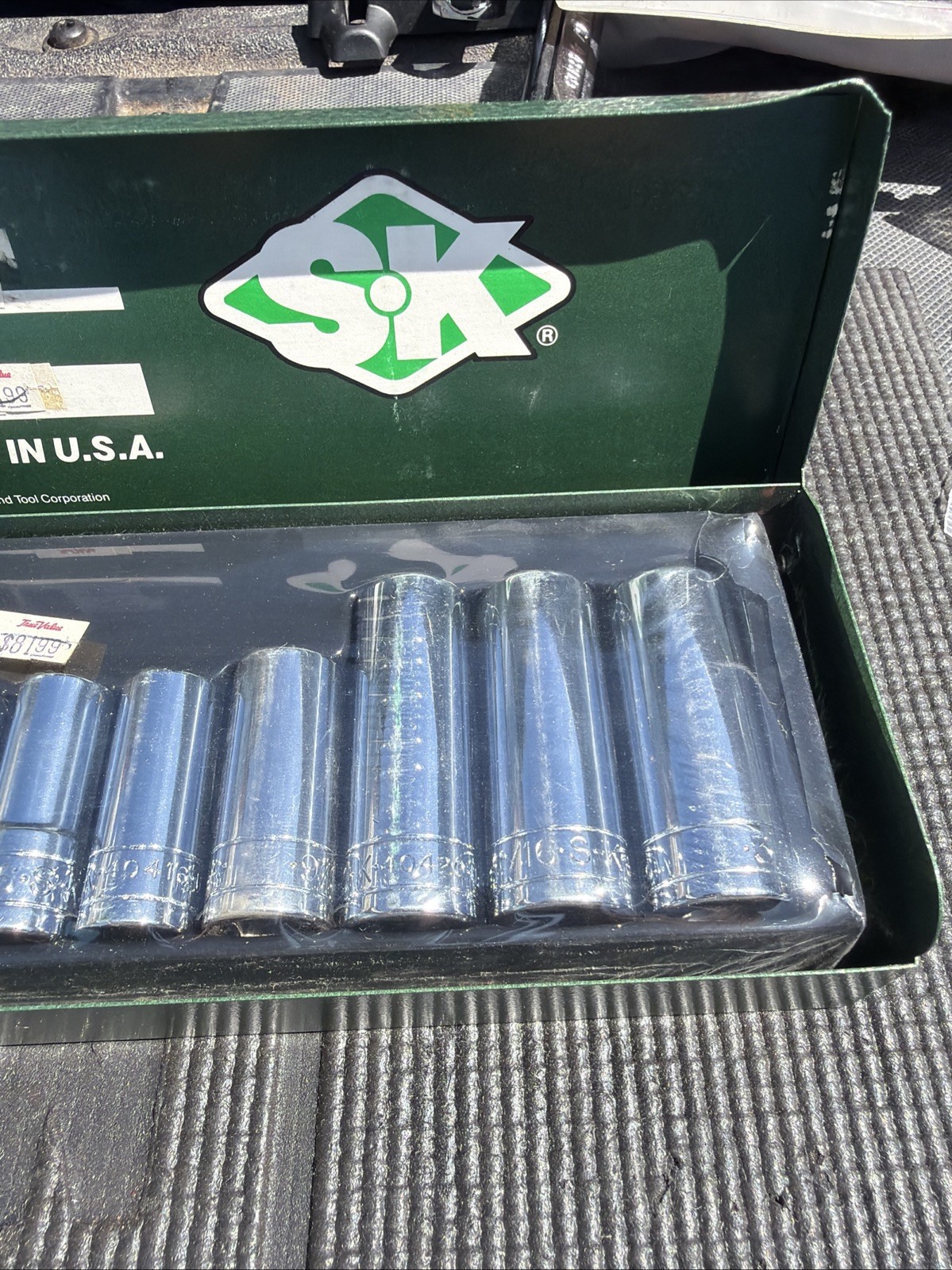 Rare Sk Tools USA 4520t 18pc Socket Tuff1 Ratchet Set SAE S-K Metal Case