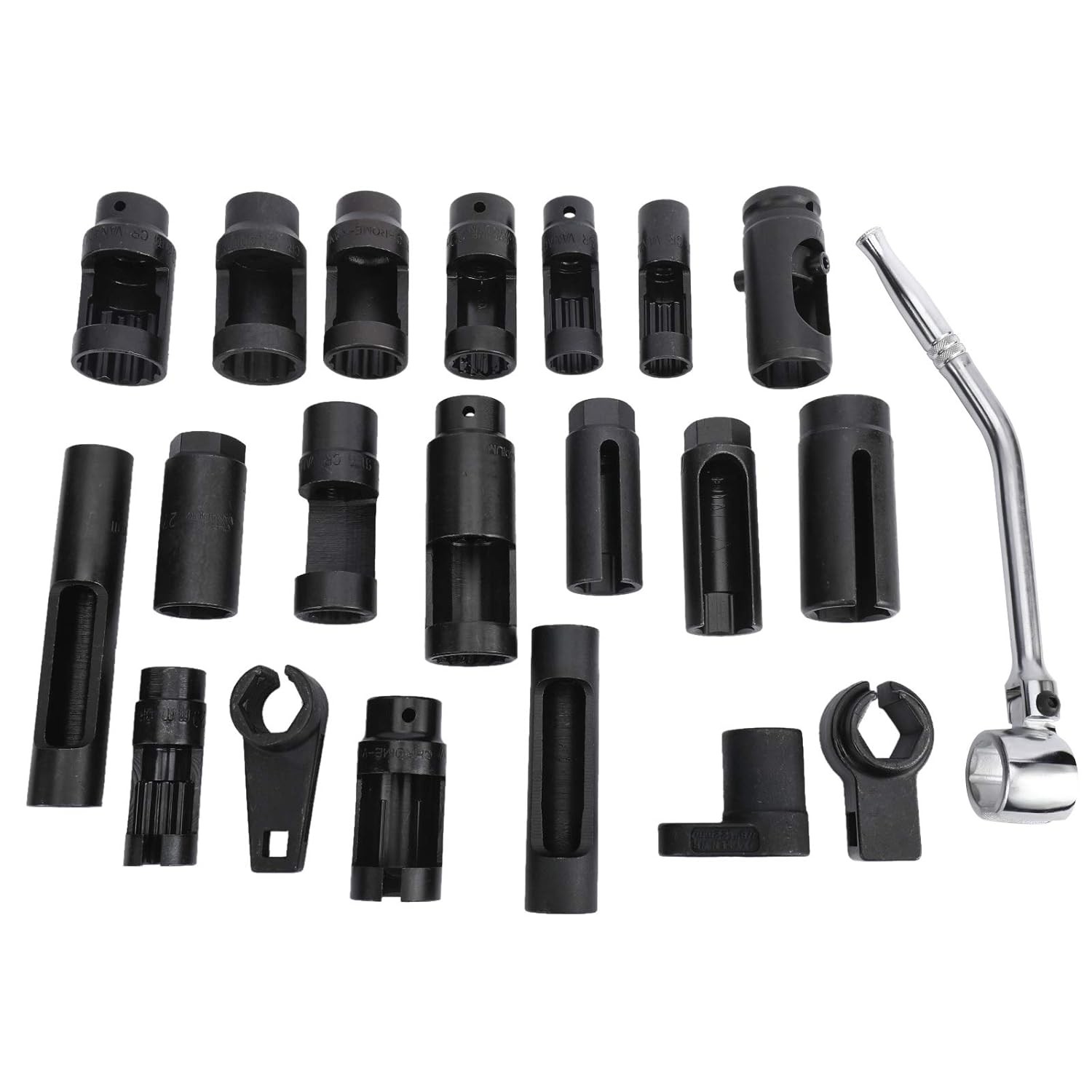 21Pcs Oxygen Sensor Socket Set Oil Pressure Sending Unit Sensor Removal Socket