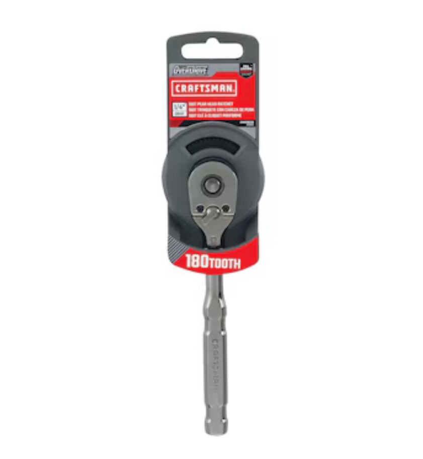 NEW Craftsman Overdrive CMMT82110 1/4″ Drive 180 Tooth Gunmetal Chrome Ratchet
