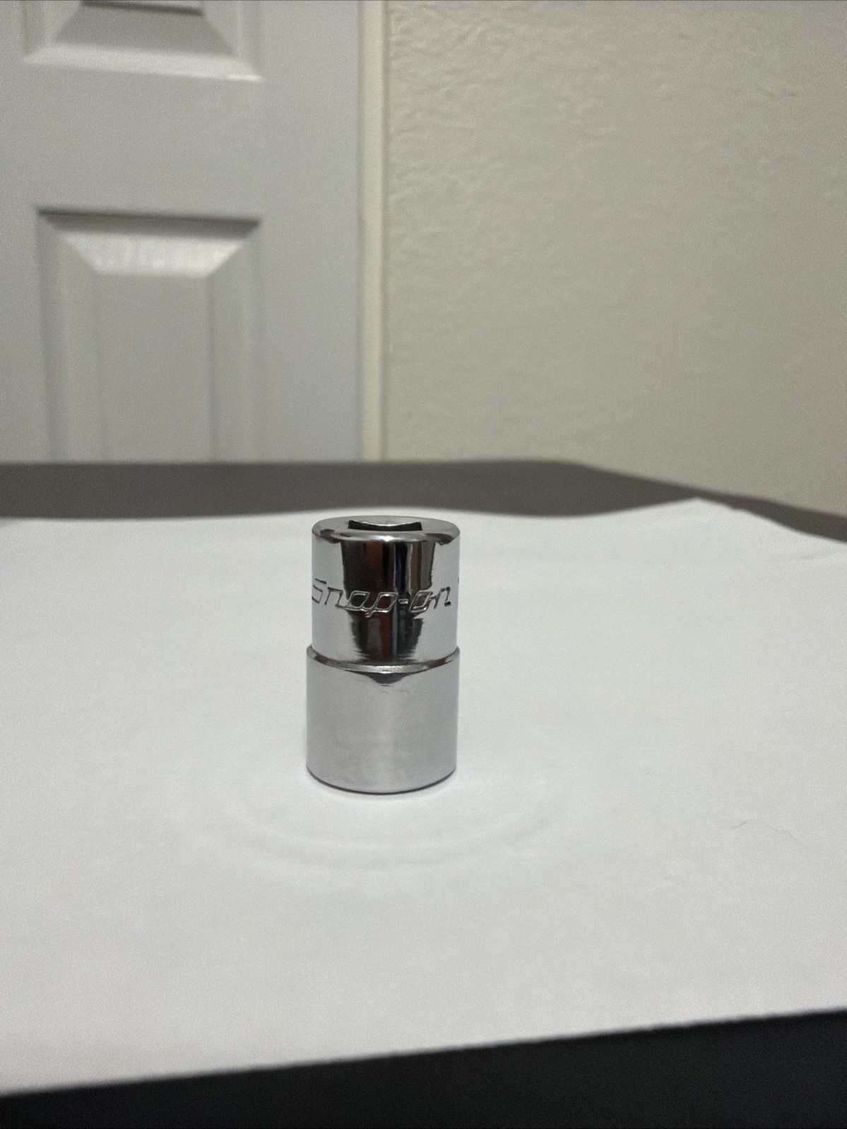 Snap On 1/4″ Drive 3/8″ 6PT SAE Shallow Chrome Socket USA TM12
