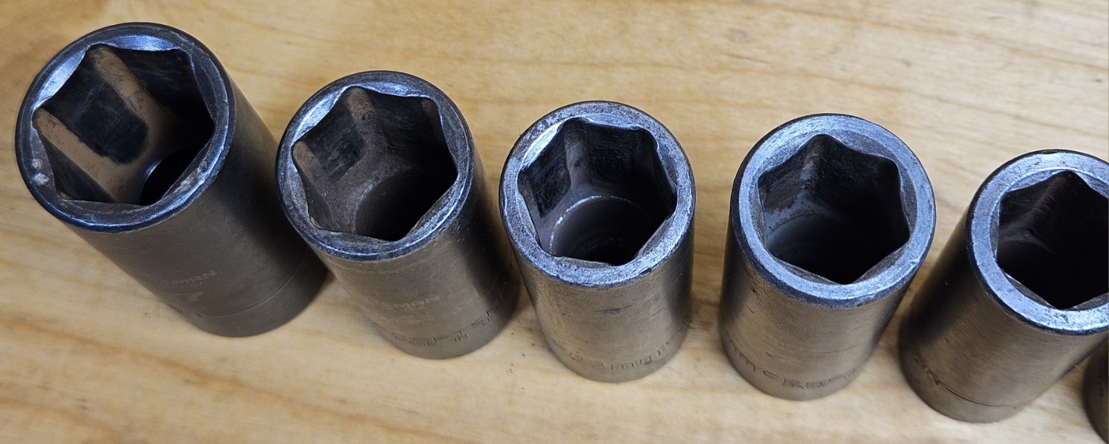 USA Used METRIC Craftsman GK 1/2″ Drive Impact Socket Set 12 Pieces 12mm-27mm