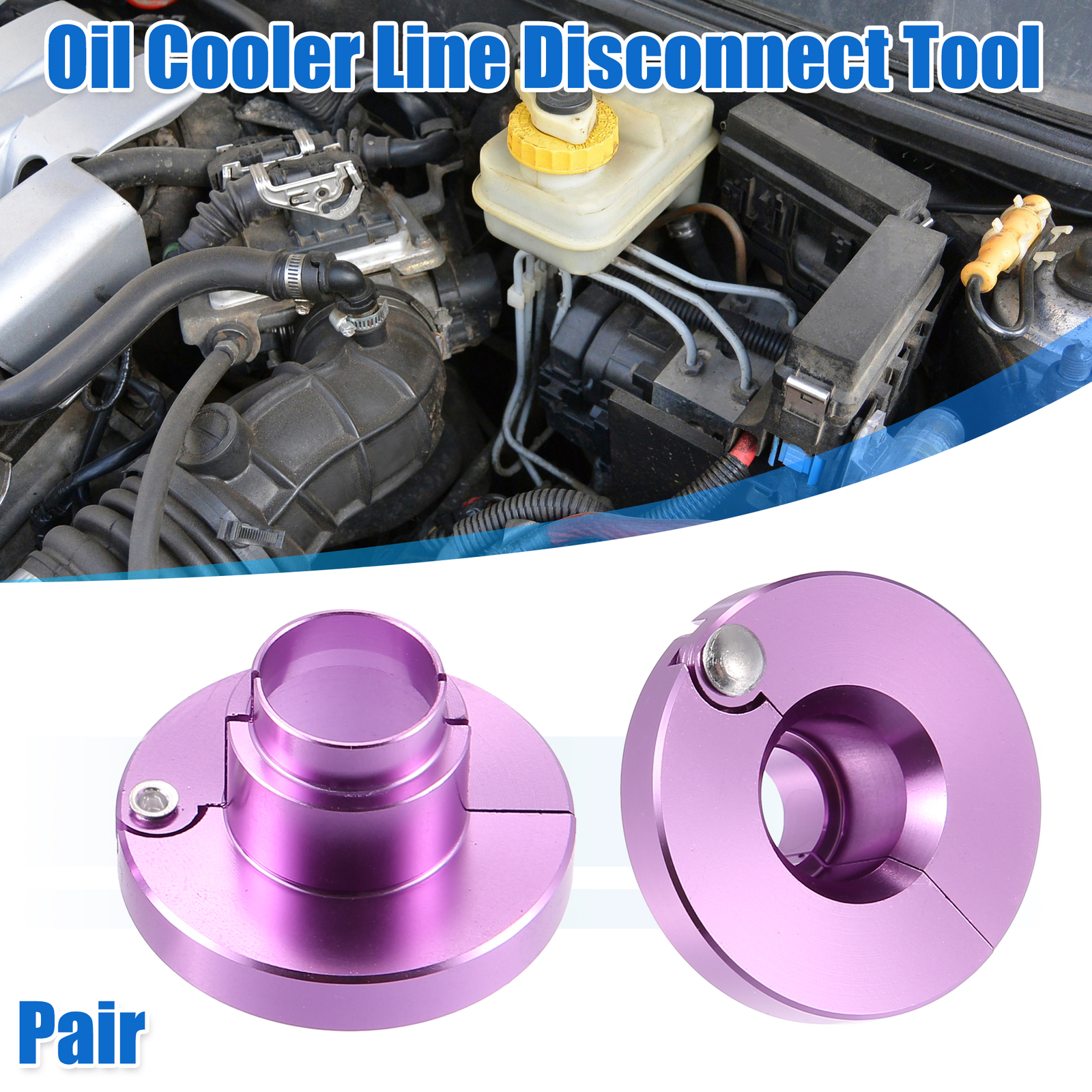 39220 Transmission Oil Cooler Line Disconnect Tool Set for Ford 3/8″ and 1/2″
