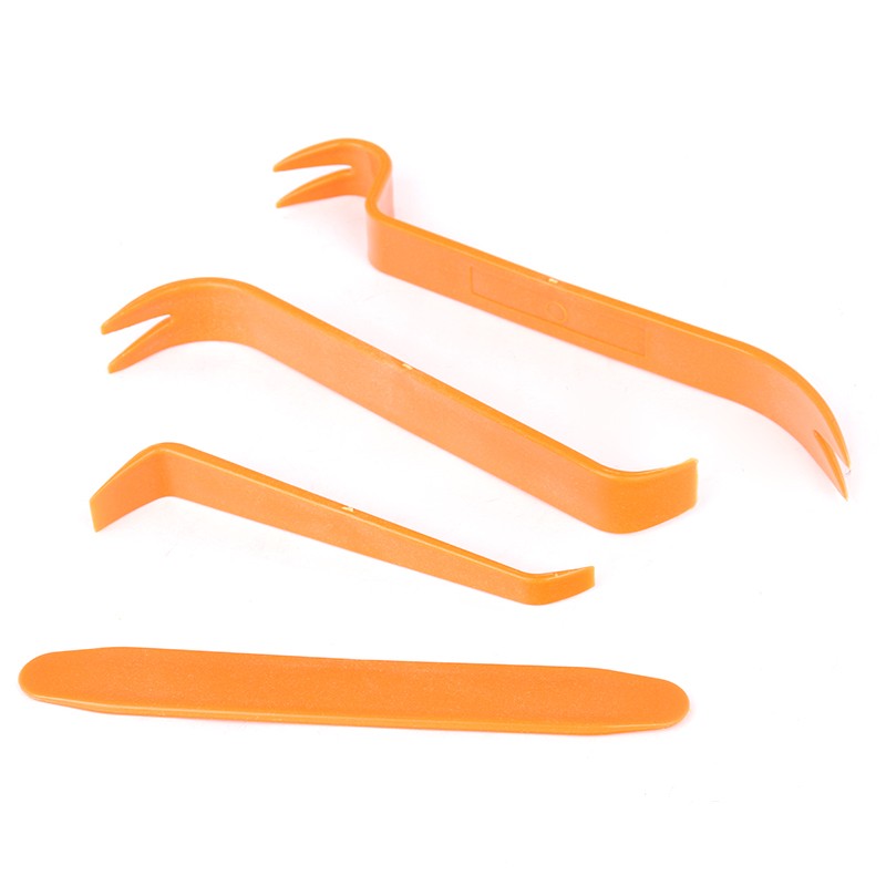 4Pcs Car Trim Removal Tools Set Hand Tools Pry Bar Panel Door Interior Clip Kits