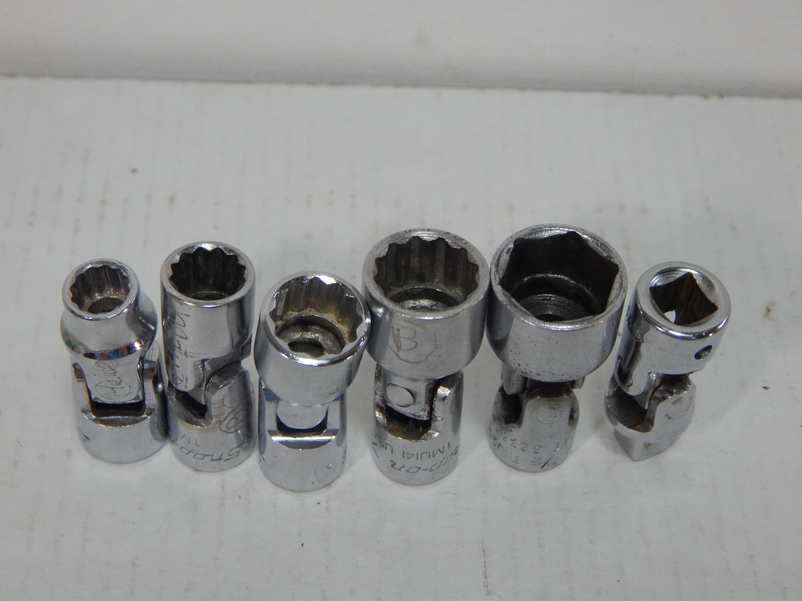 Snap On TMUS161 TMU141 TMU121 TMU8 1/4″ Drive 1/4″- 1/2″ Swivel Flex Socket set