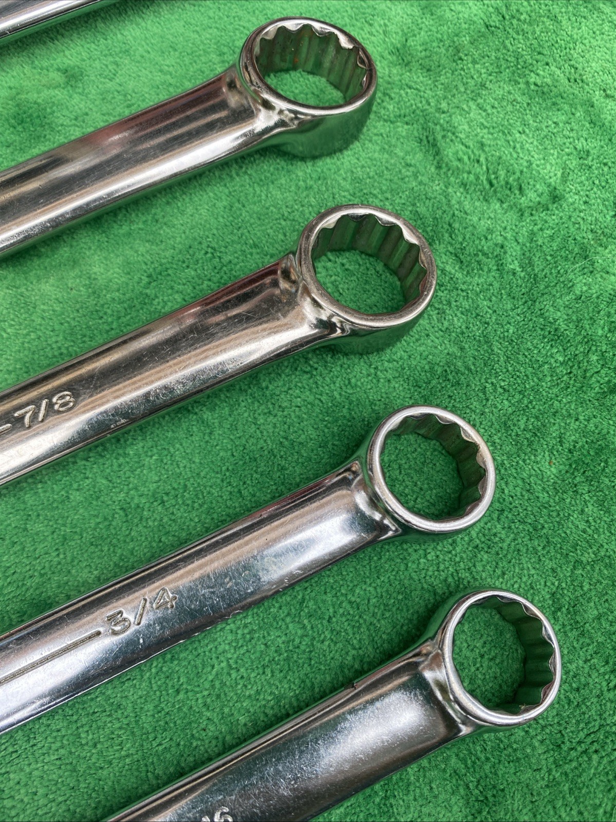 12 PC ARMSTRONG COMBINATION WRENCH SET 5/16” To 1-1/4 USA Vintage USA