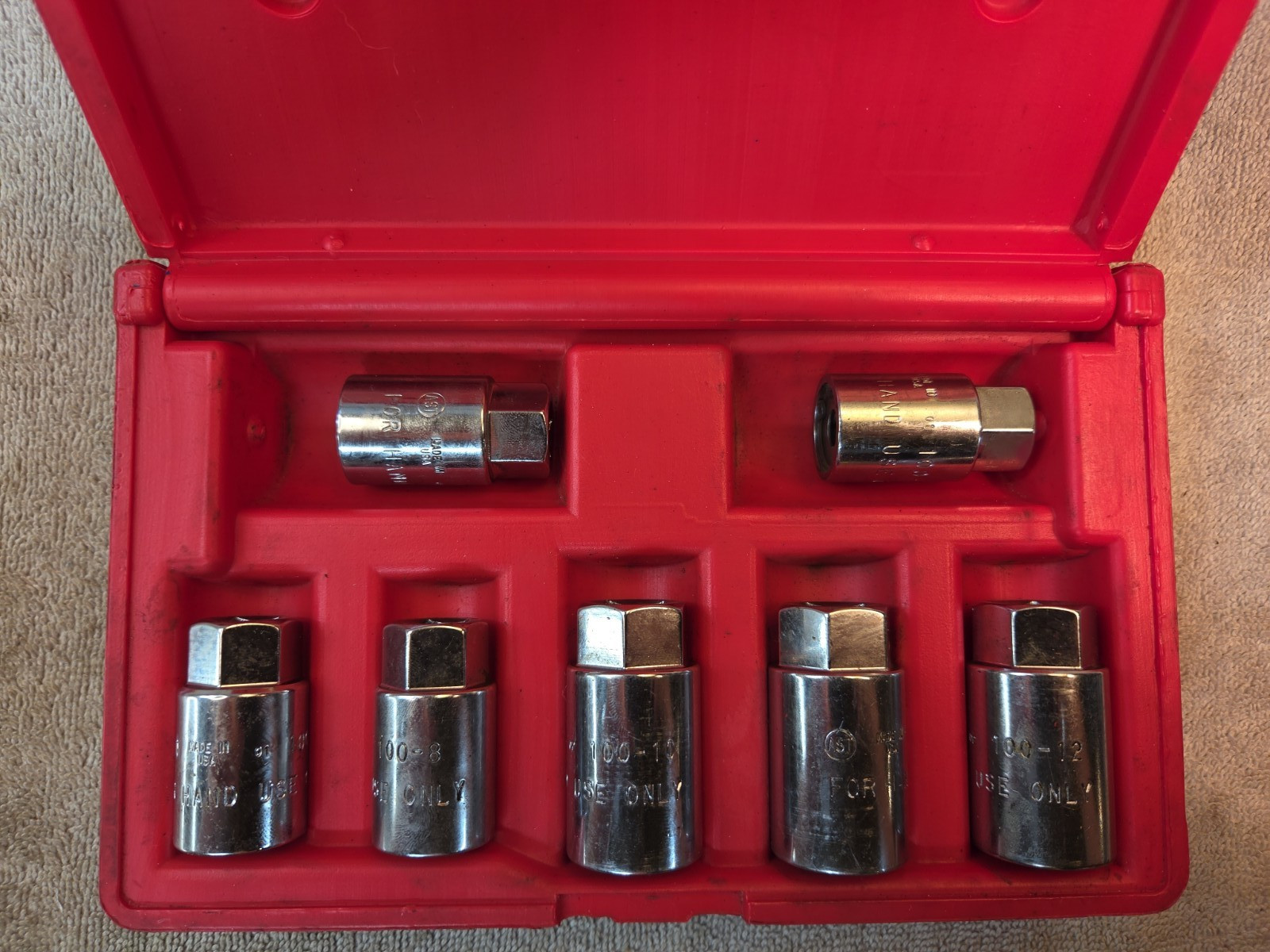 AST Tools 7 PC Standard Size Stud Puller/Remover Socket Set