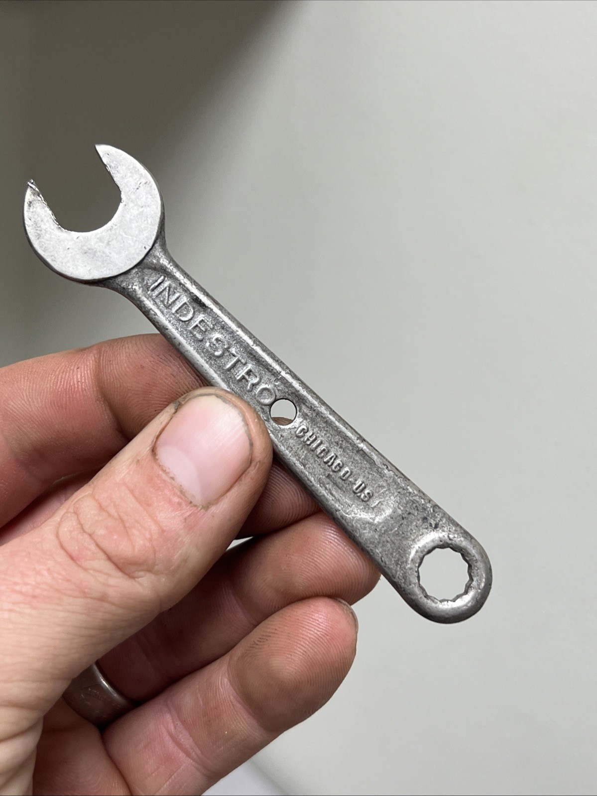 Vintage Indestro Combination Wrench Lot- 7/8, 3/4, 11/16, 5/8, 1/2, 7/16, 5/16