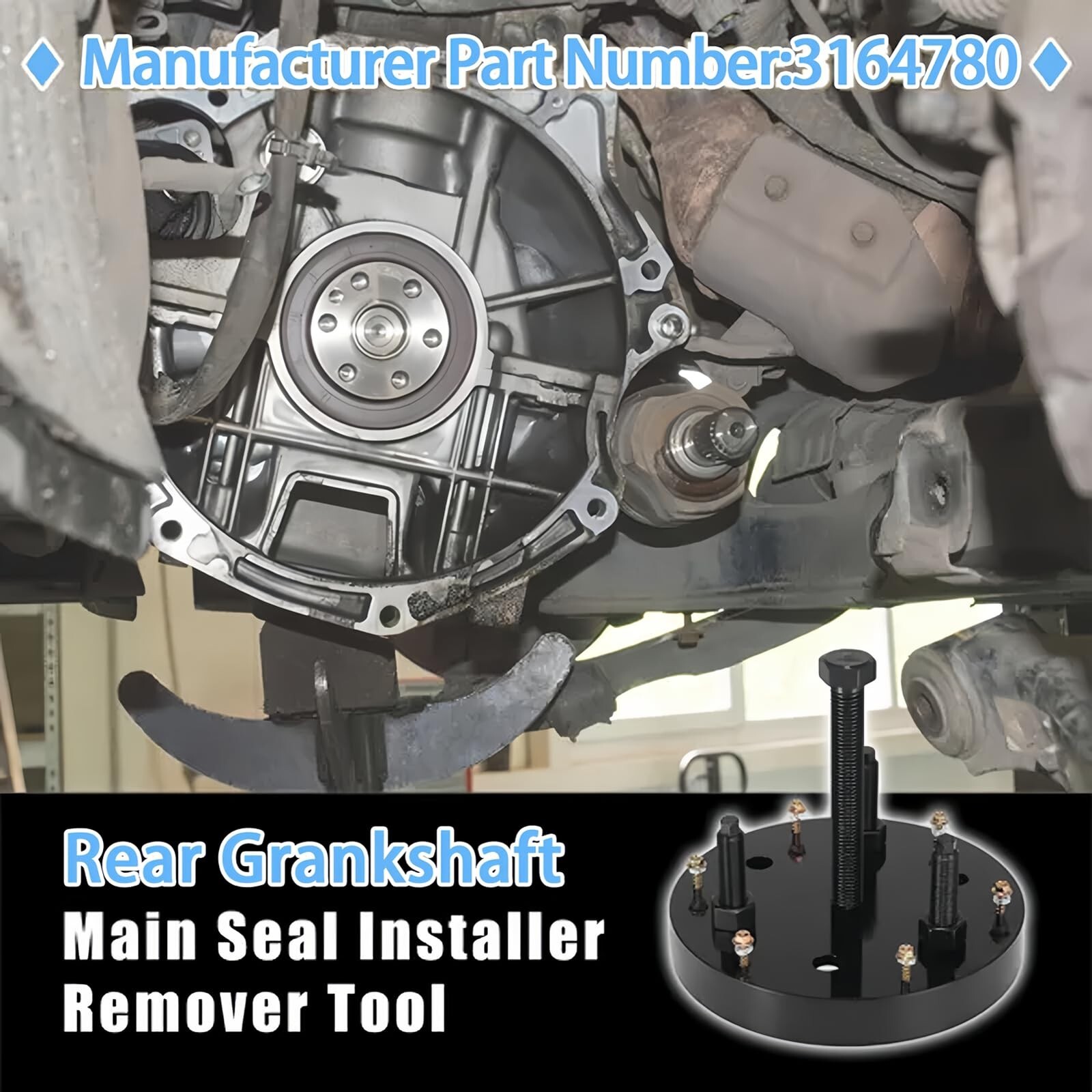 3164780 Rear Seal Wear Sleeve Installer Remover Tool for Cummins ISX15 ISX12 QSX