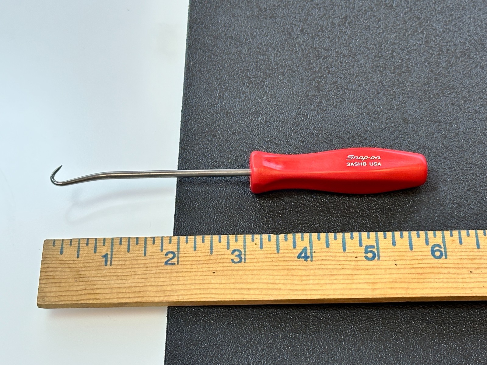 NEW Snap-on Tools USA Classic Red Mini Hard Handle Hook Pick 3ASHB / 3ASHBR