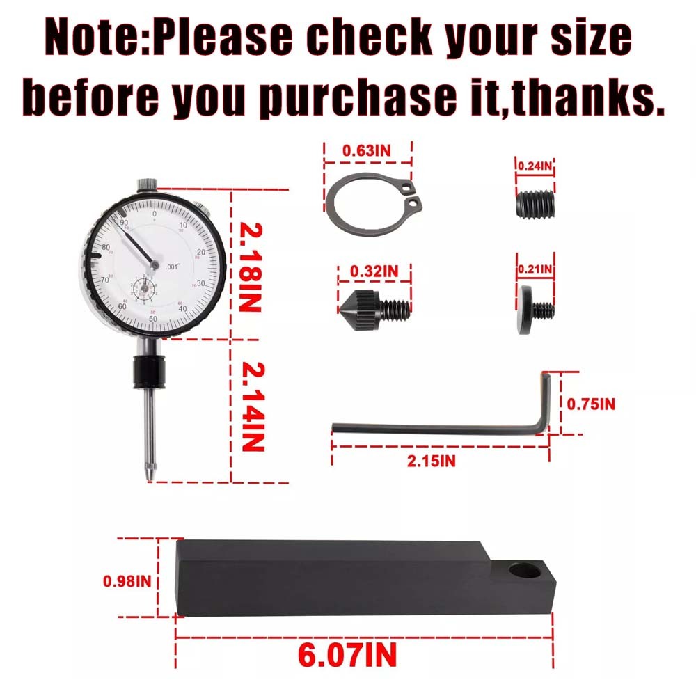 6434 Sleeve Height & Counter Bore Gauge 0-1″ Dial Indicator for Diesel Engine #S