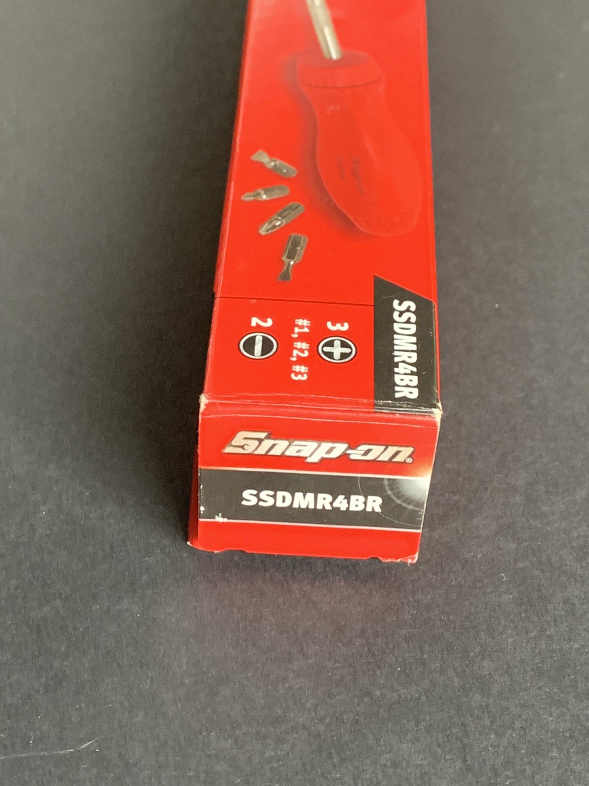 Snap-on Tools USA NEW RED Hard Handle Ratcheting Screwdriver SSDMR4BR
