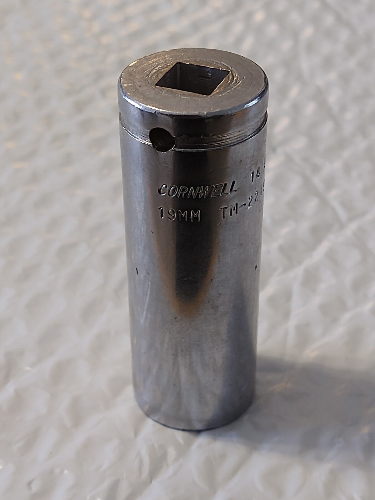 CORNWELL TOOLS USA, TM2219L, 3/8″ Dr. 19MM, SOCKET, 2.75″ DEEP, 6 POINT.