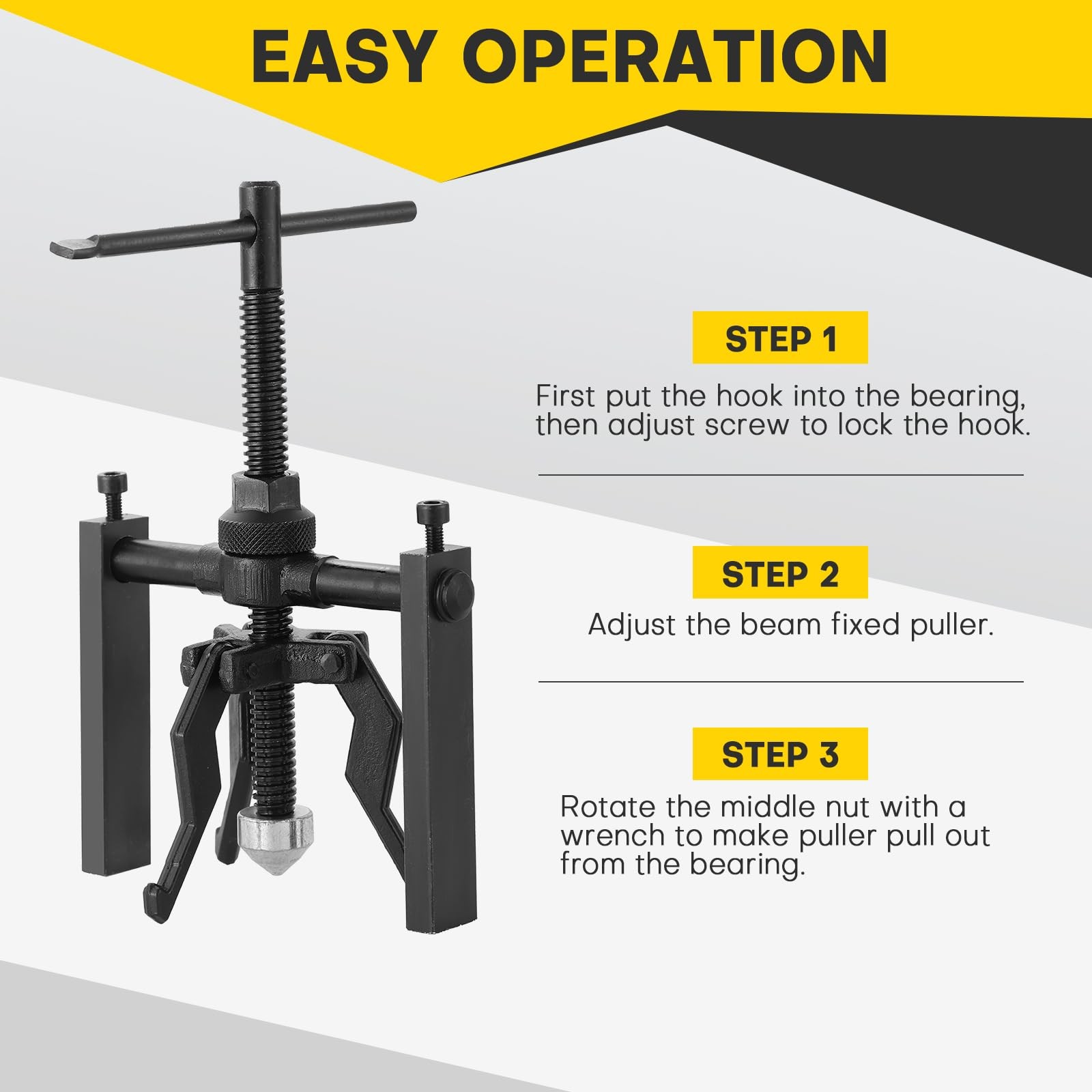 Acymner 3 Jaw Inner Bearing Puller Set | Blind Set, Bushing…