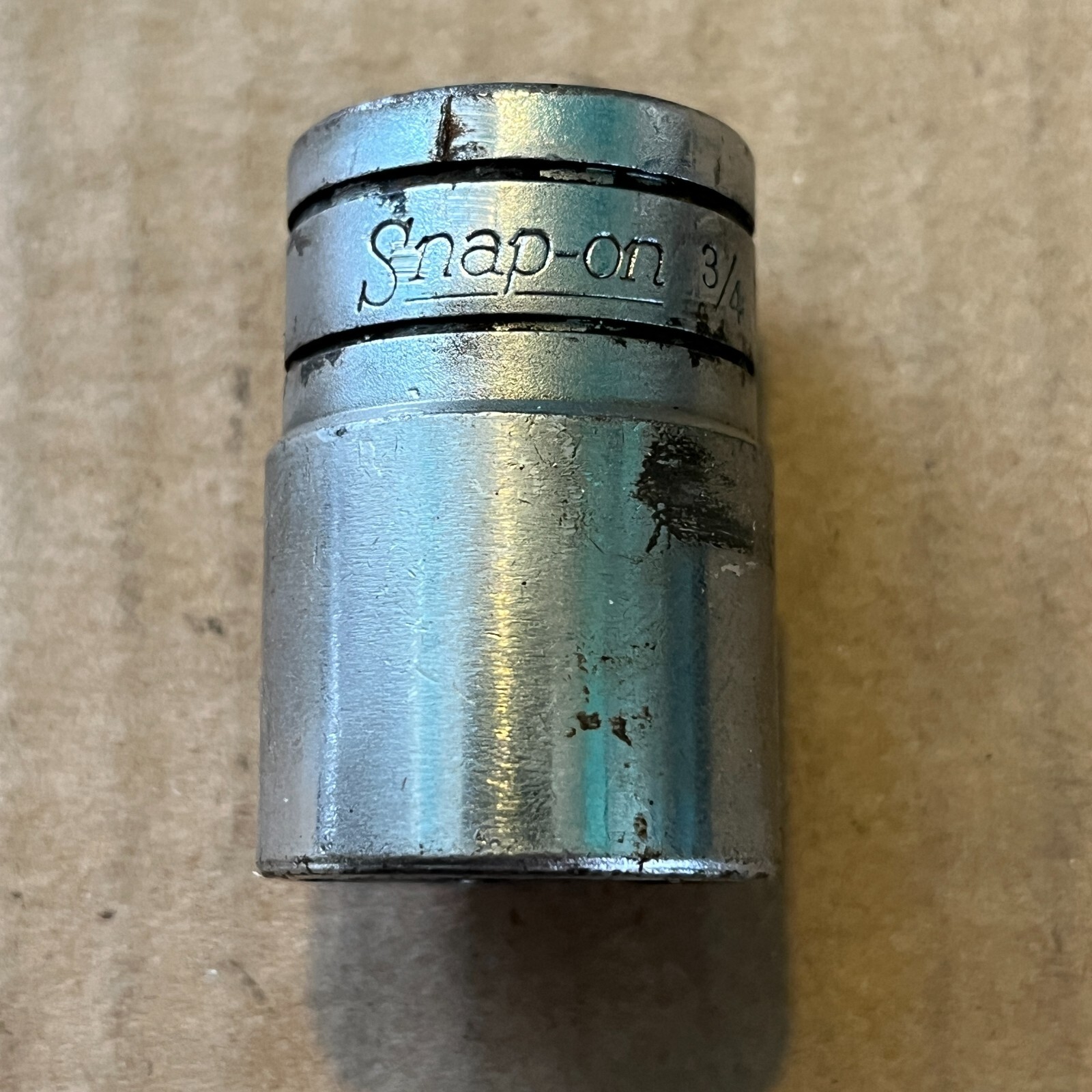 Snap-on Vintage 1/2″ Drive SAE 3/4″ Shallow 6-Point Socket TW-241