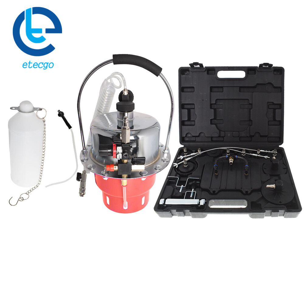 Pneumatic Air Pressure Kit Brake & Clutch Bleeder Valve System Kit Portable