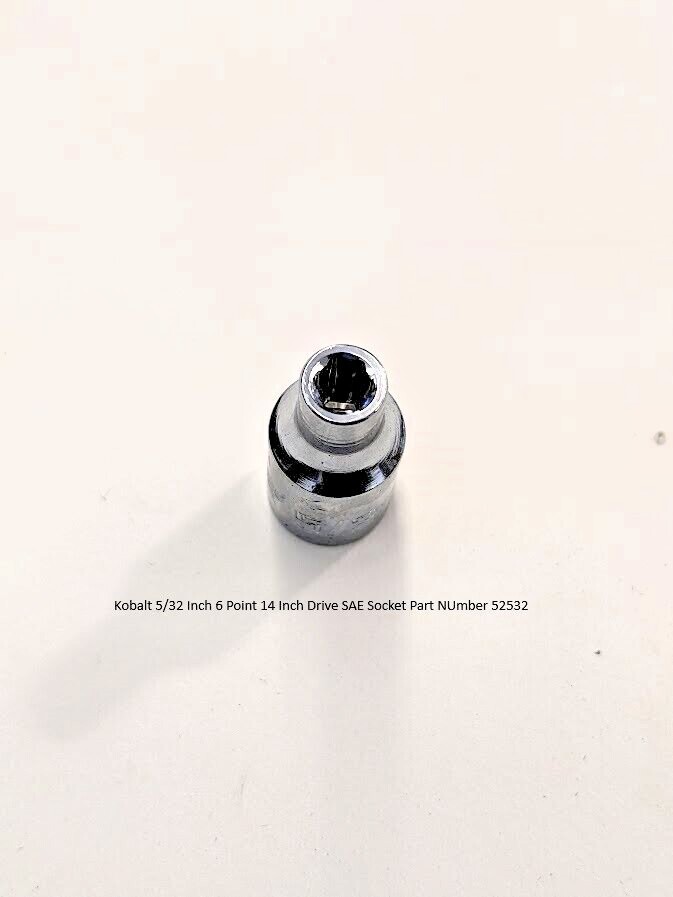 Kobalt 1/4″ Drive 6 Point SAE Sockets No Color Band – PICK YOUR SIZE