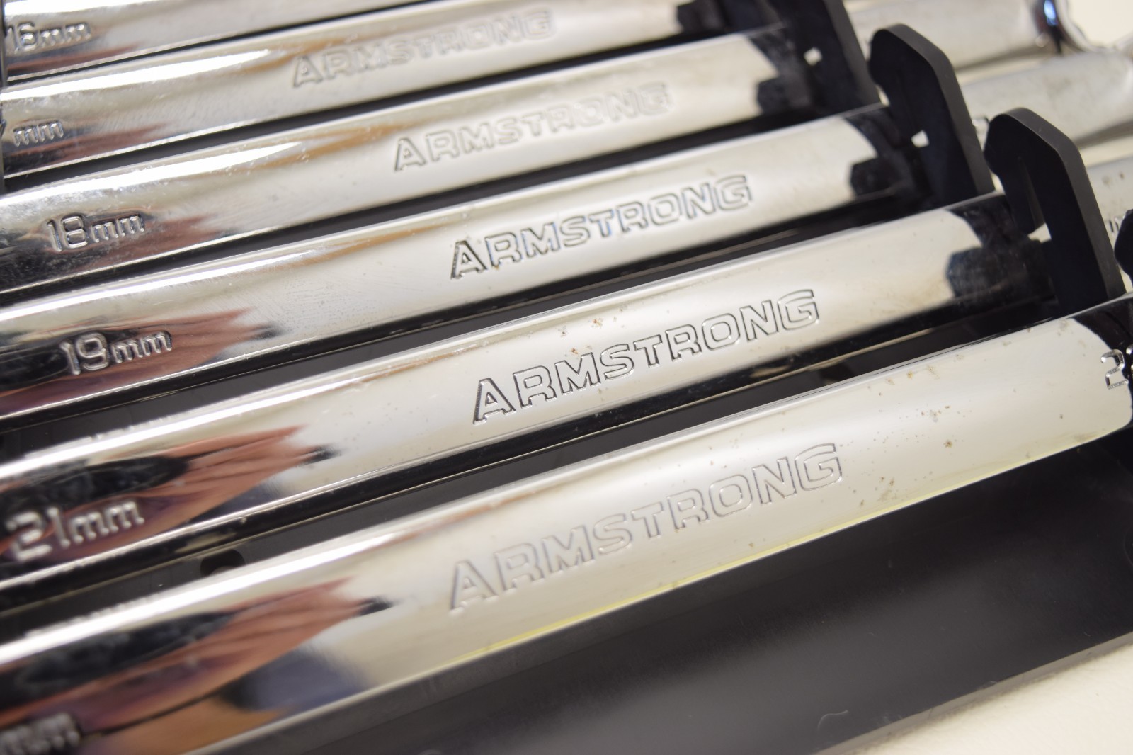 Armstrong Tools 15 Piece 12-Point Metric Combo Wrench Set 7-19mm & 21-22mm NEW