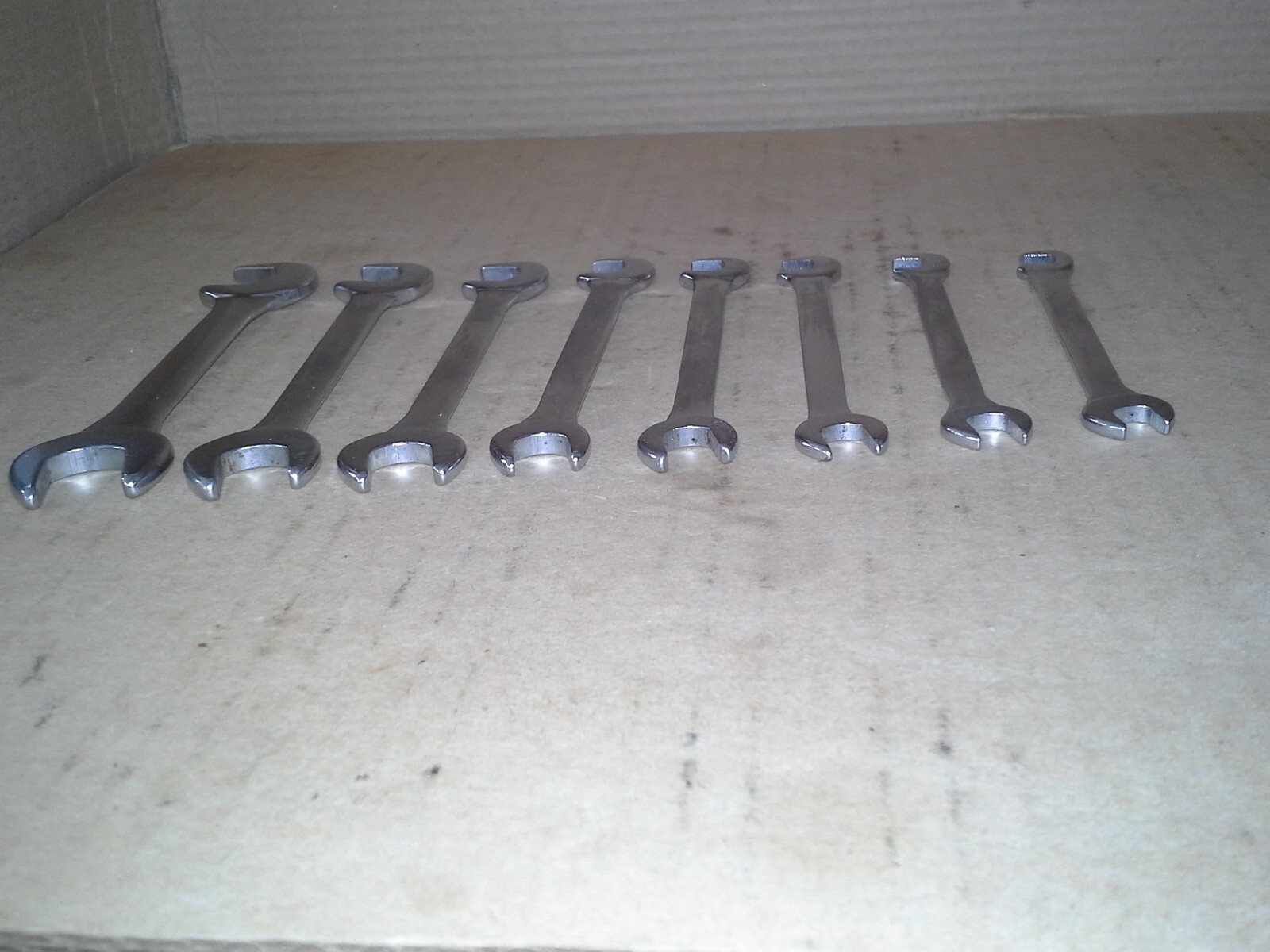 Sears Craftsman 9_4306 Sears Super-tuff 8 Piece Open End Ignition Wrench Set USA