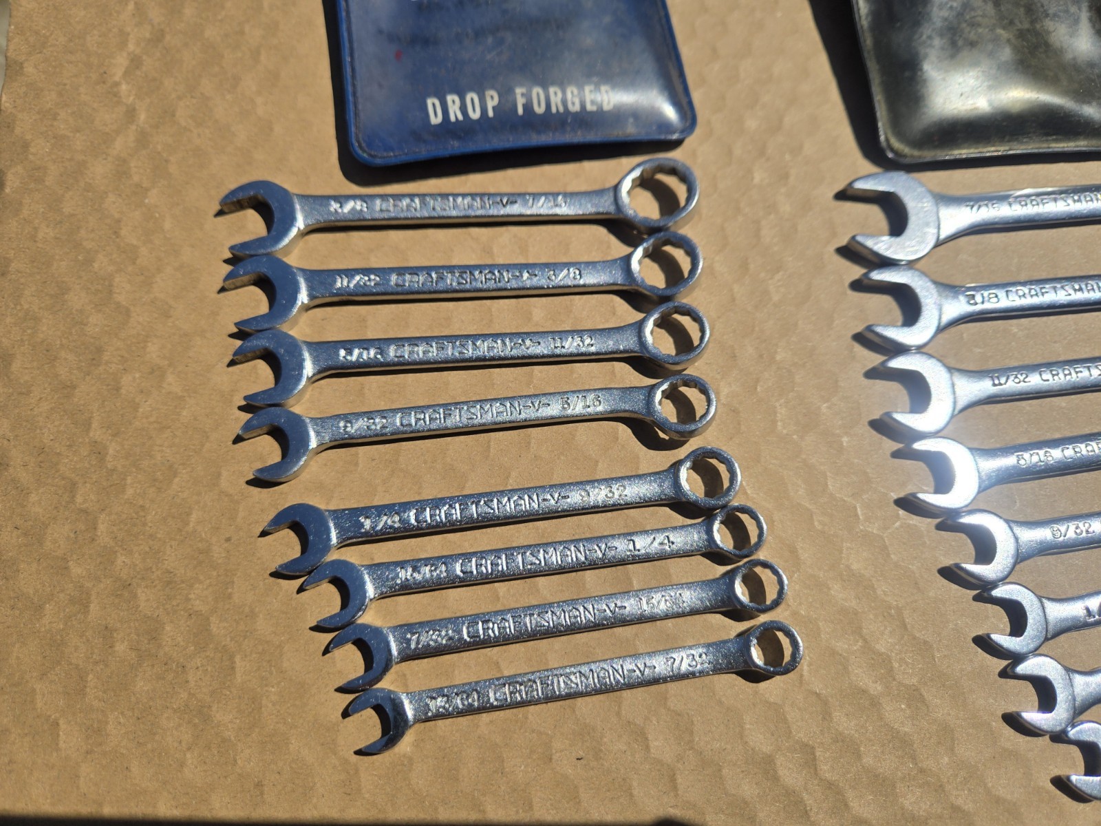 Two Craftsman 8pc Ignition Wrench Sets 9_4344 9_4306 Made in USA SAE SET 4344