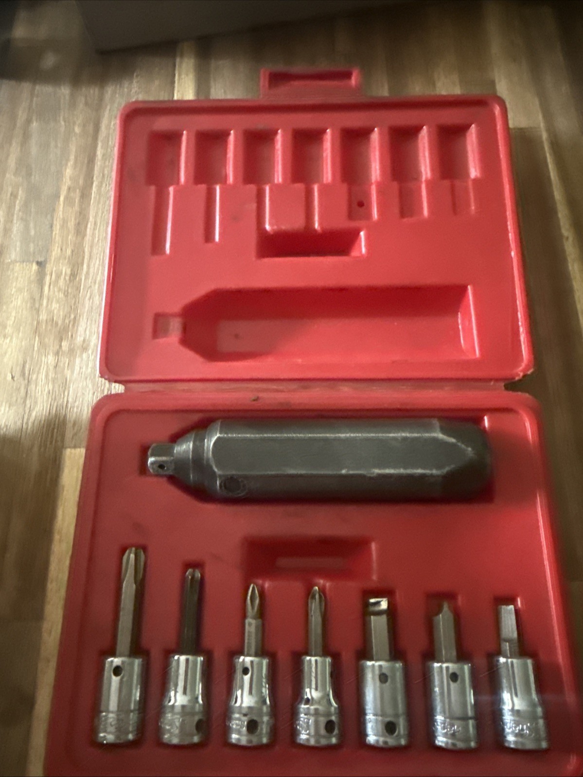 #bp060 Snap On Tools PIT208 EPIT208 3/8” Impact Driver Set 8 pcs with Case