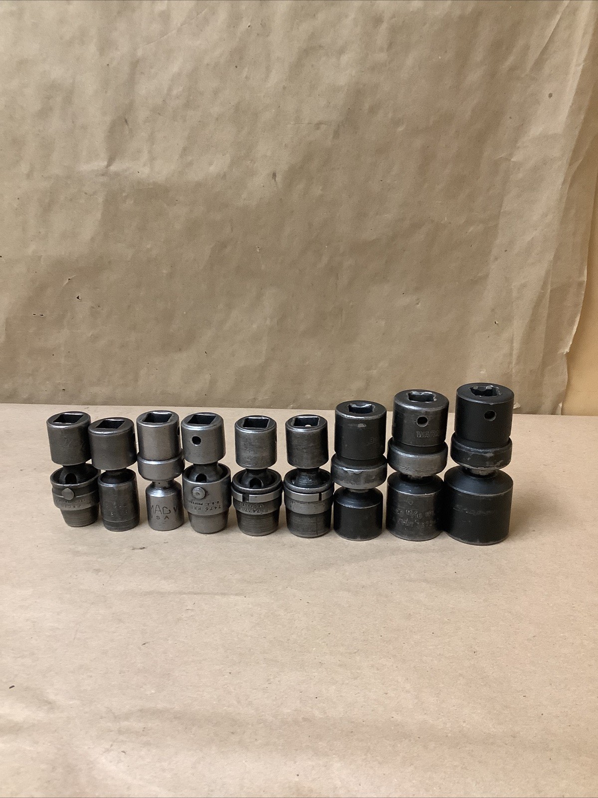 Misc 9pc 1/2”-1 1/8” 1/2” Drive SAE 6PT Shallow Impact Swivel Socket Set – Black