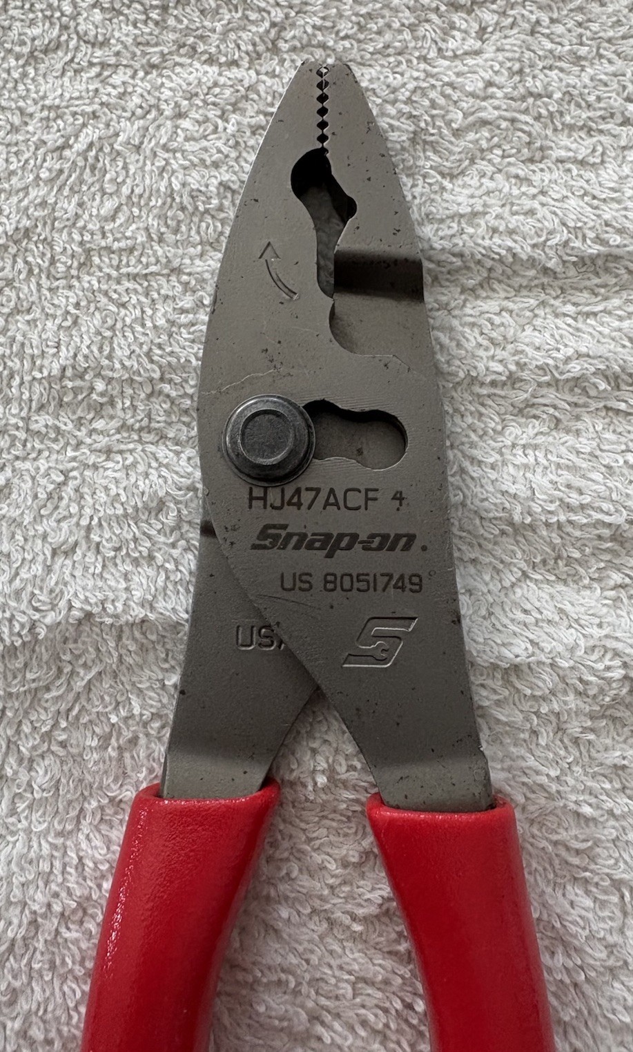 Snap On 8” Talon Grip Flank Jaw Slip Joint Pliers
