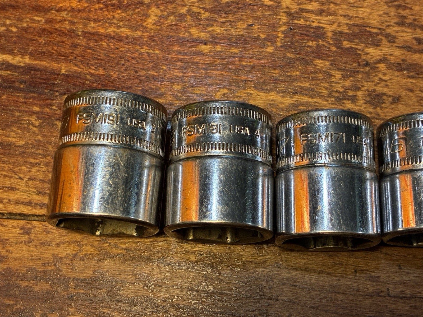 SNAP-ON 3/8 DRIVE 12 PC METRIC SHALLOW SOCKET SET8-19MM 6 POINT READ DESCRIPTION