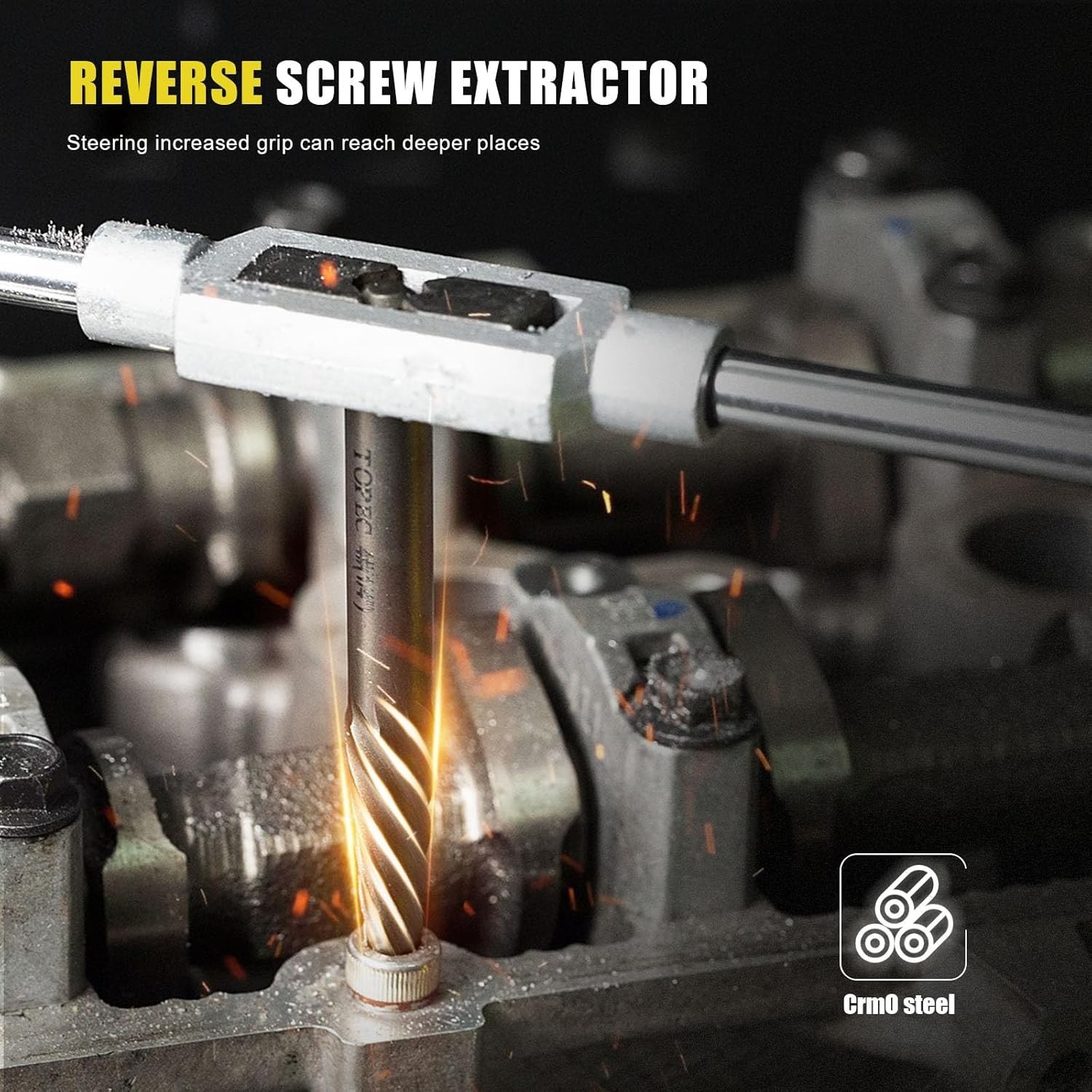 Damaged Screw Extractor Set, 7 Piece Easy Out Bolt Extractor for Easily Remov…