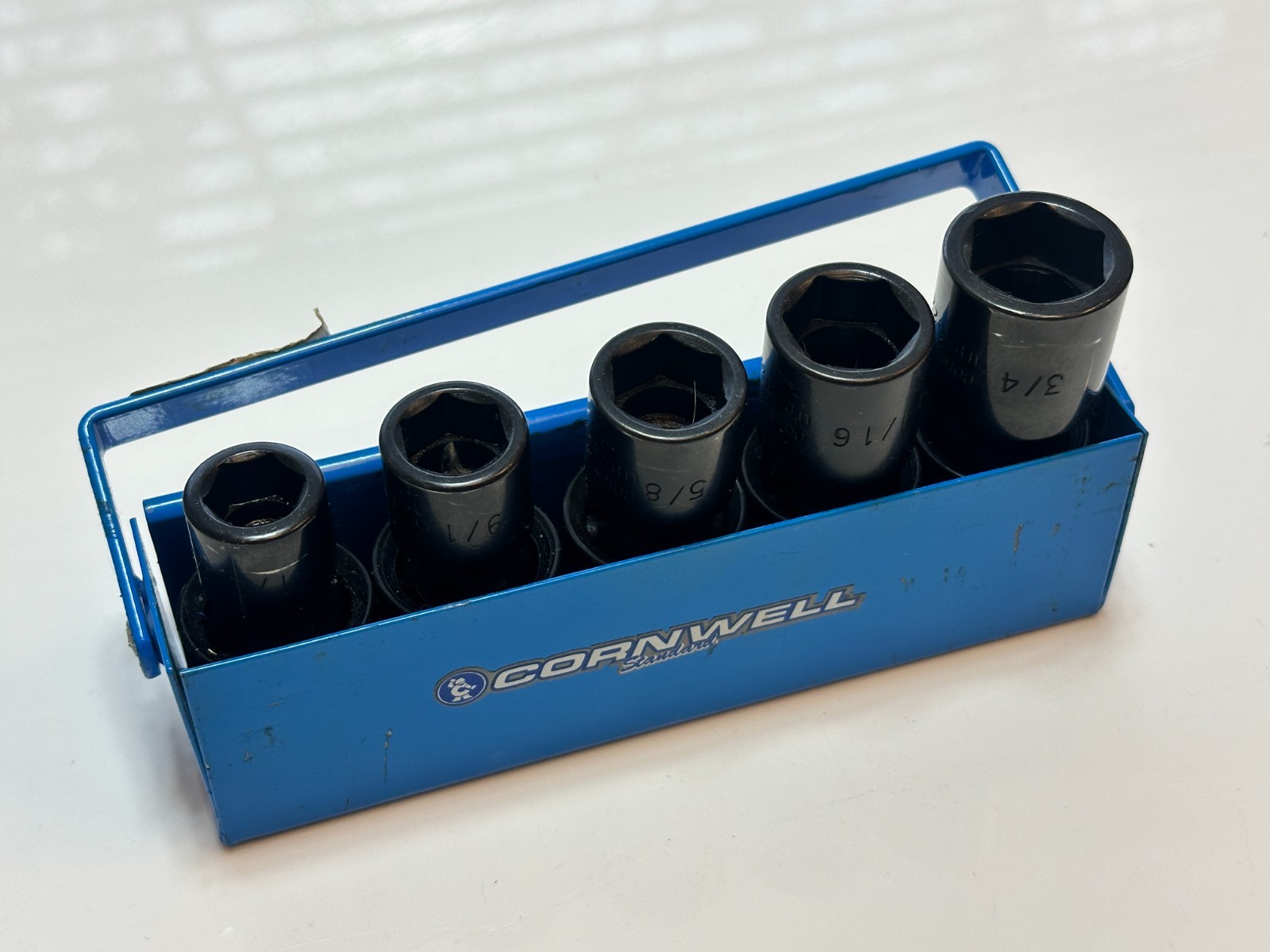 Cornwell USA UP-325RS SAE 1/2” Dr. Universal Swivel Impact Socket Set, 1/2″-3/4″