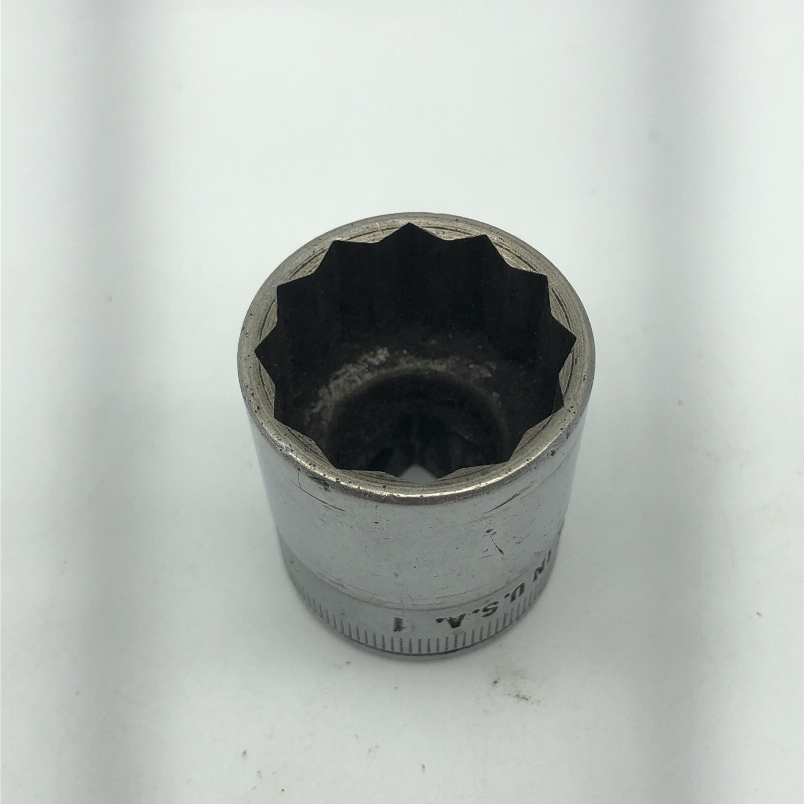 Vintage Snap-on Tools USA 1/2″ Drive 12pt 1″ Socket SW-320 1/2. (HT3)