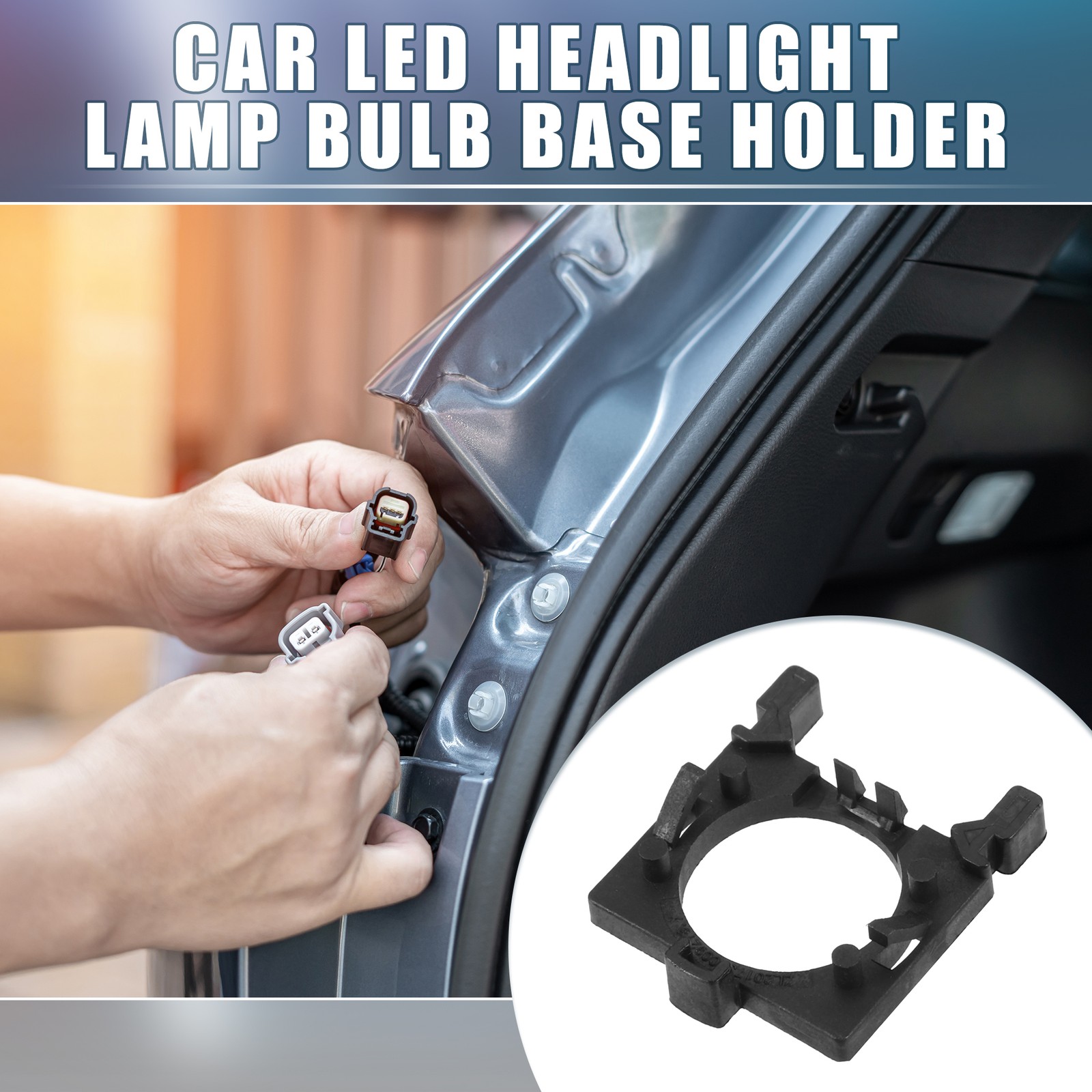 H7 Low Beam Car Led Headlight Lamp Bulb Base Holder for Ford Focus 1 Pair