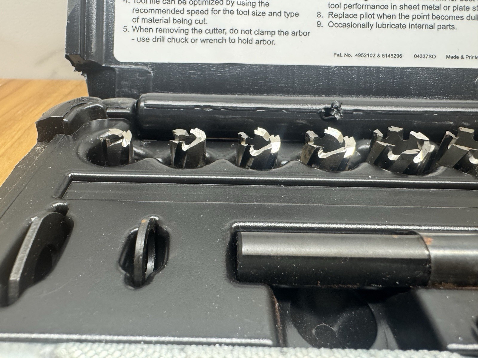 Blue-Point by Snap-on Sheet Metal Hole Cutter Kit # GA219B – Hole Cutter & Arbor