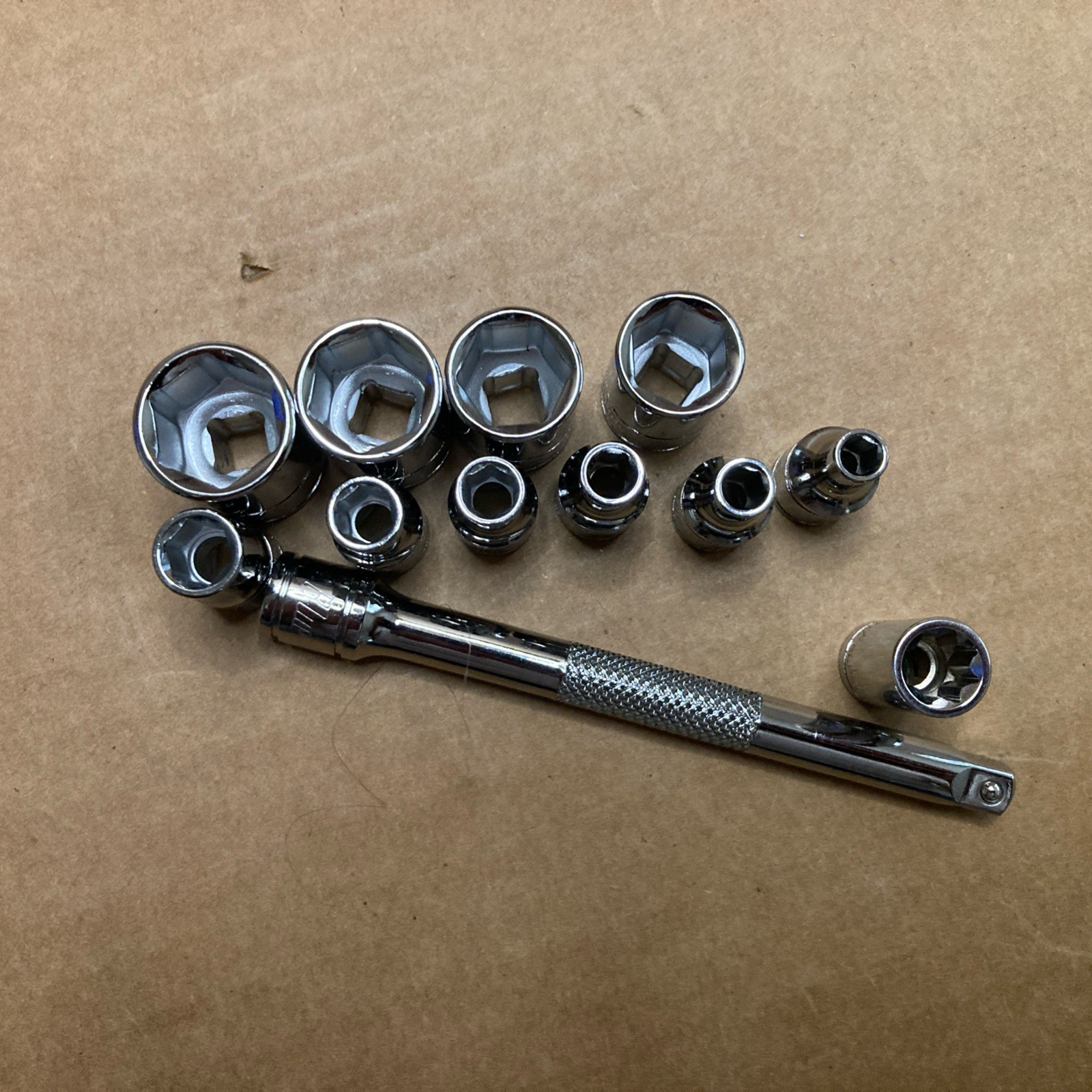 Blue-Point 1/4″ Drive Socket Lot 12 pieces 11-14mm 4-7mm 4″ Extension 1/4″ 8 pt.