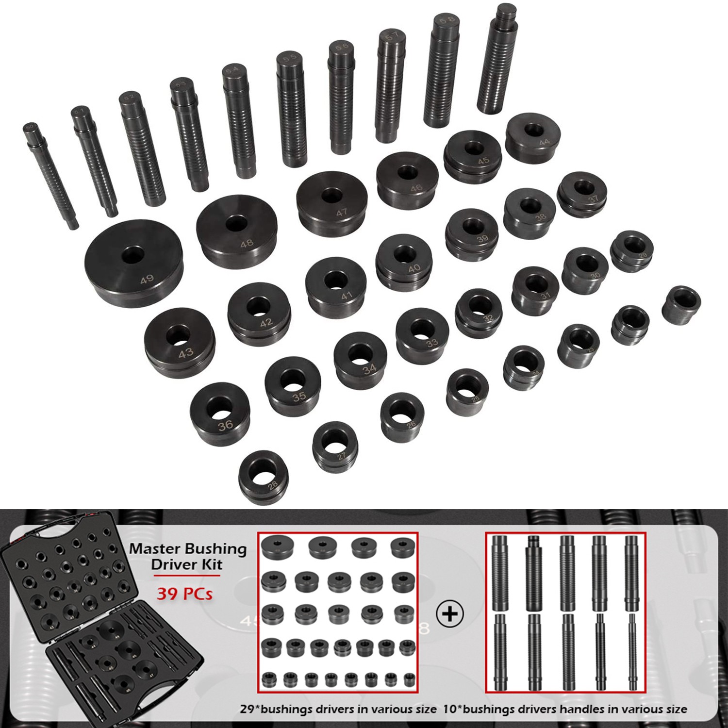 Master Bushing Driver Kit T-0220-39 for Ford Chrysler and GM Transmissions