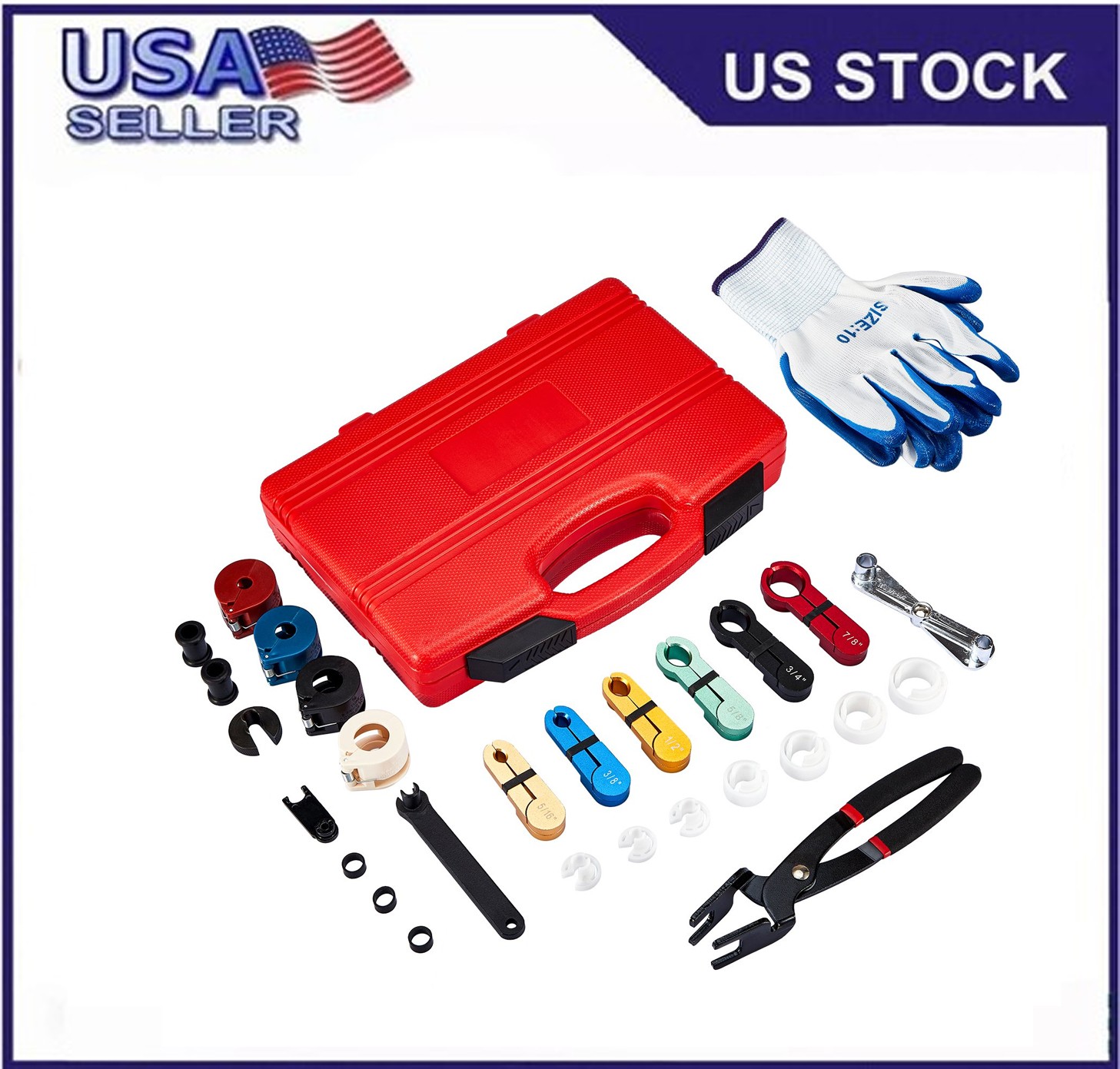 Fuel Line Disconnect Tool Set, 28 in 1 Master Quick Disconnect Tool Repair New