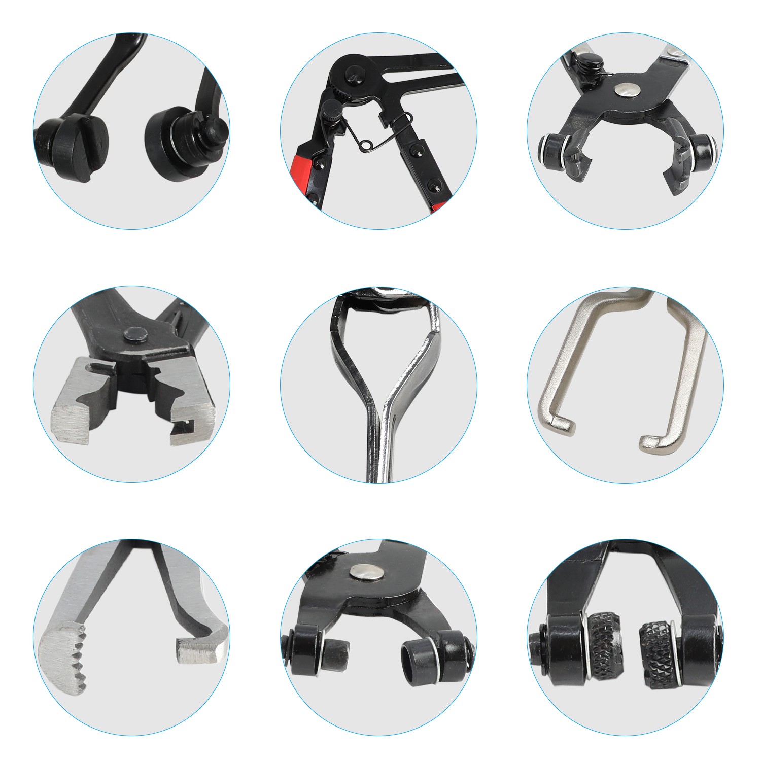 DPTOOL 15PCS Hose Clamp Pliers Set Automotive Tool for Car Cooling System Repair